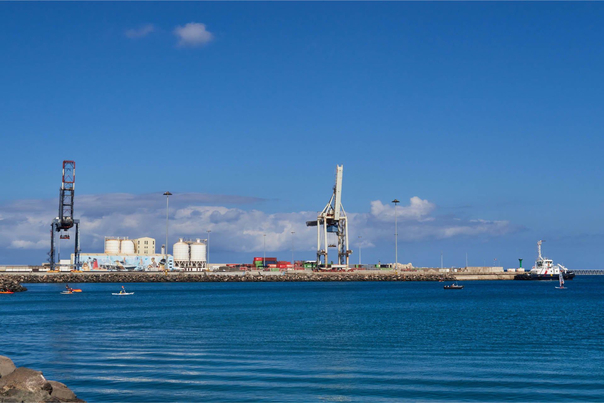 Der Hafen von Puerto del Rosario Fuerteventura.