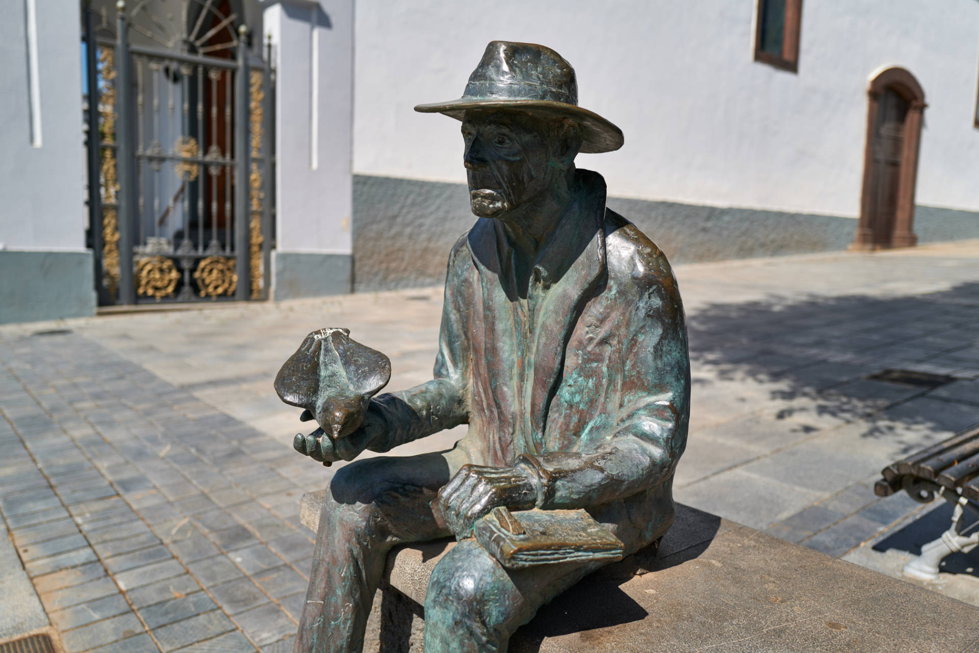 Skulptur Homage an Suso Machín Puerto del Rosario Fuerteventura.