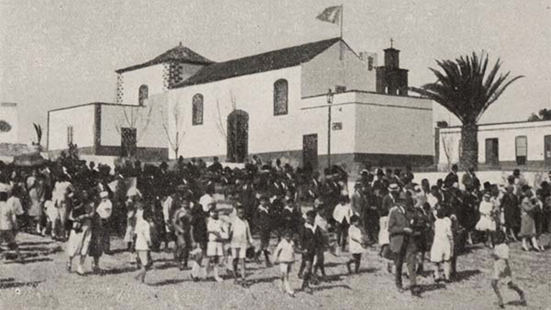 Kirche Puerto del Rosario Fuerteventura – Parroquia de Nuestra Señora del Rosario im Jahr 1920.