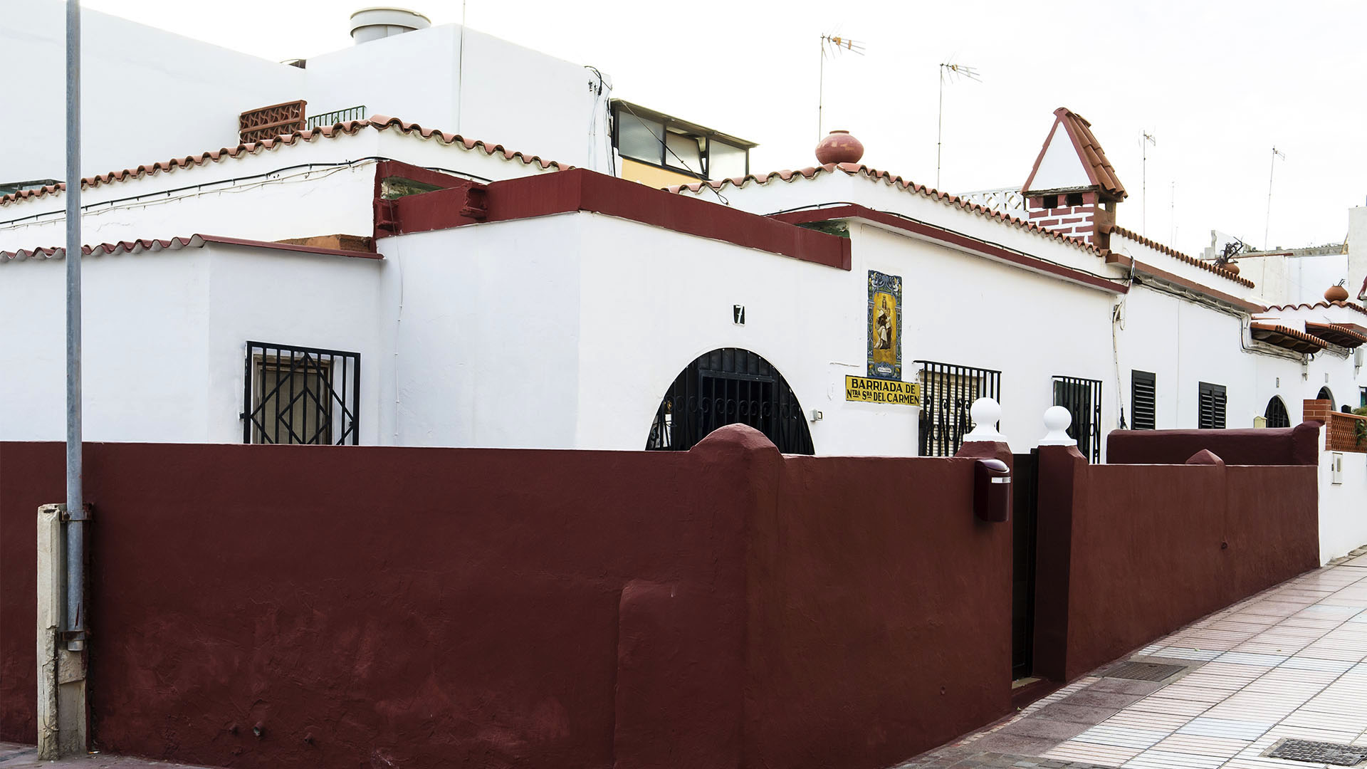 Der erste Sozialbau von Fuerteventura: "La Barriada de Nuestra Señora del Carmen" Puerto del Rosario.