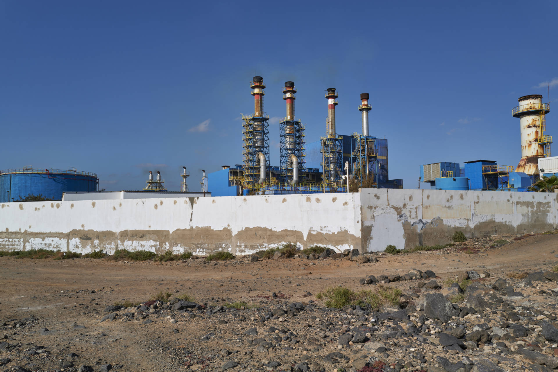 Zentrale Stromerzeugung Puerto del Rosario Fuerteventura.
