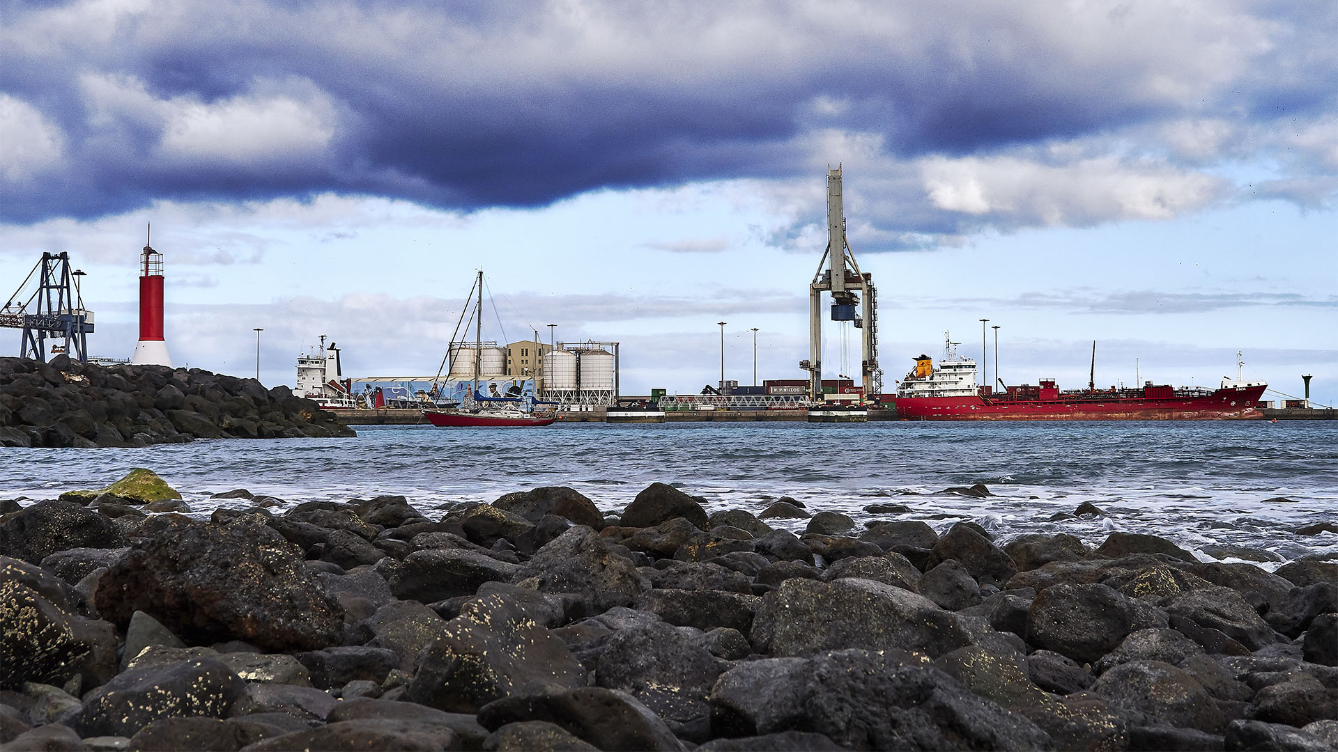 Der Hafen von Puerto del Rosario Fuerteventura.