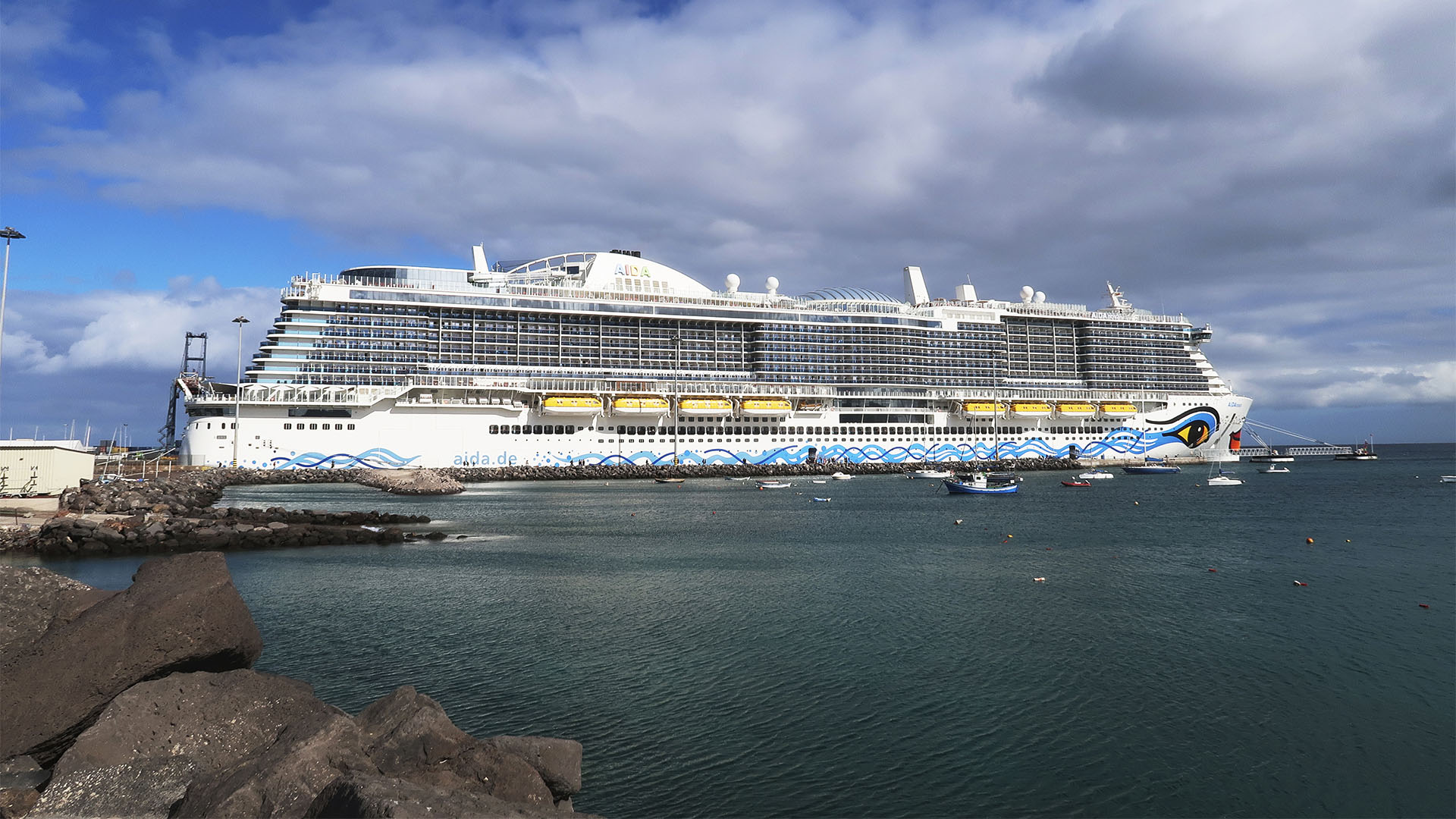 Der Hafen von Puerto del Rosario Fuerteventura.
