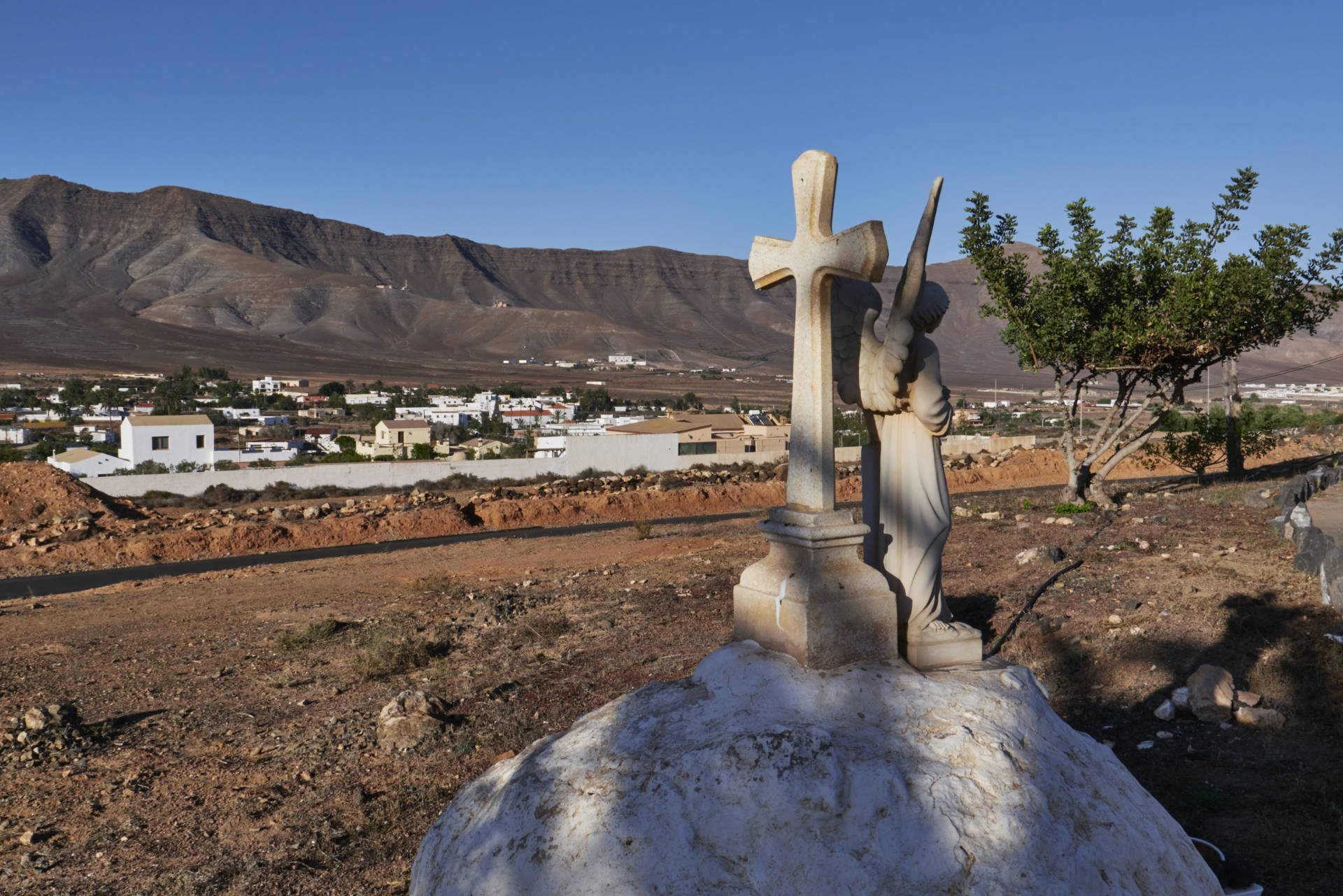 Blick von der Ermita de San Ángel auf Casillas del Ángel Fuerteventura.