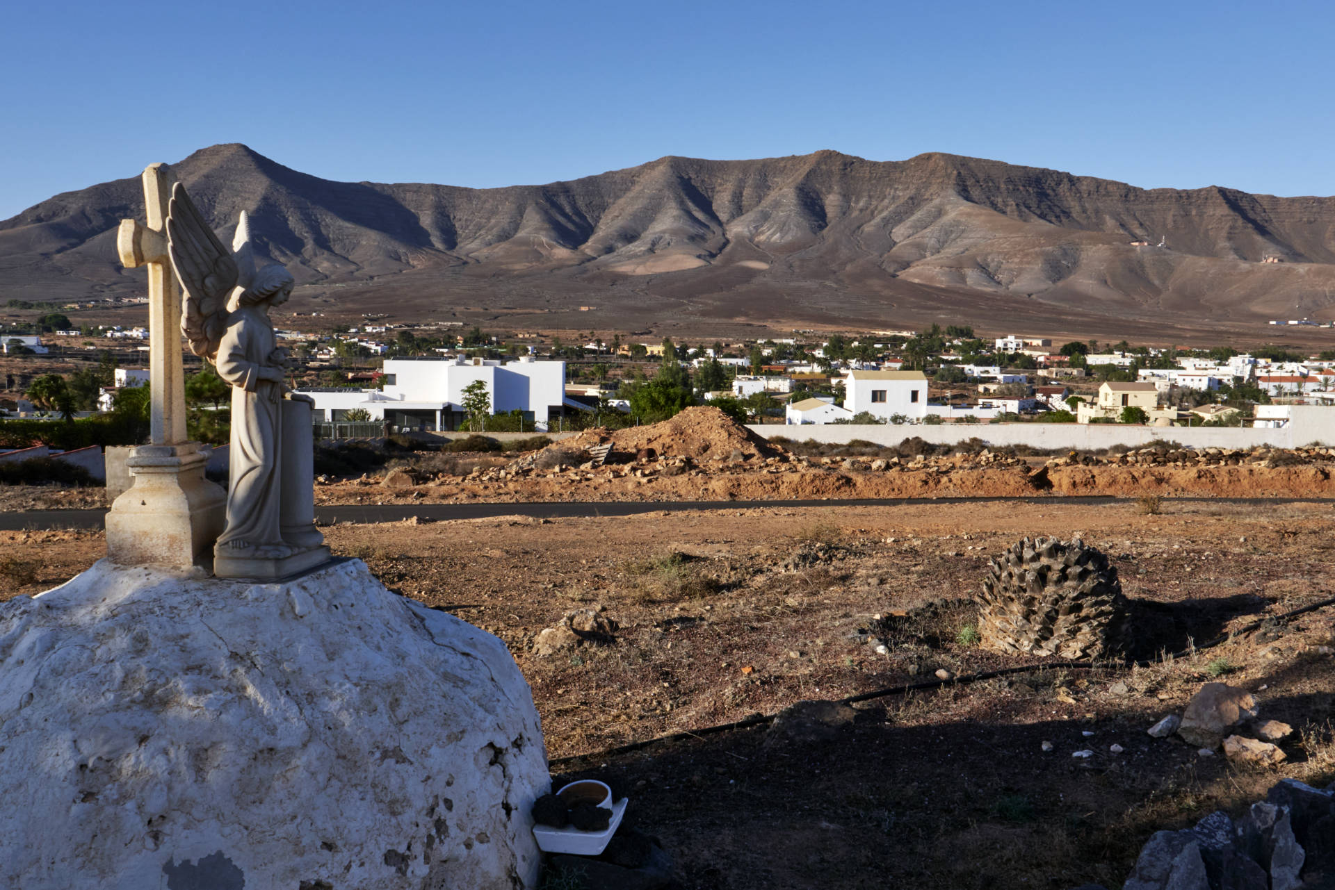 Blick von der Ermita de San Ángel auf Casillas del Ángel Fuerteventura.