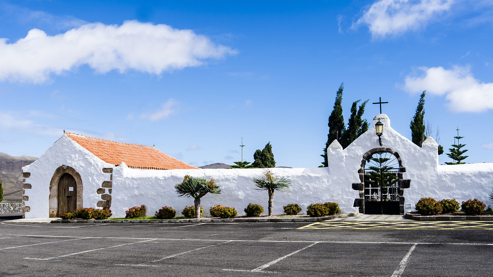 Die Kapelle Ermita de San Ángel am Friedhof von Casillas de Ángel Fuerteventura.