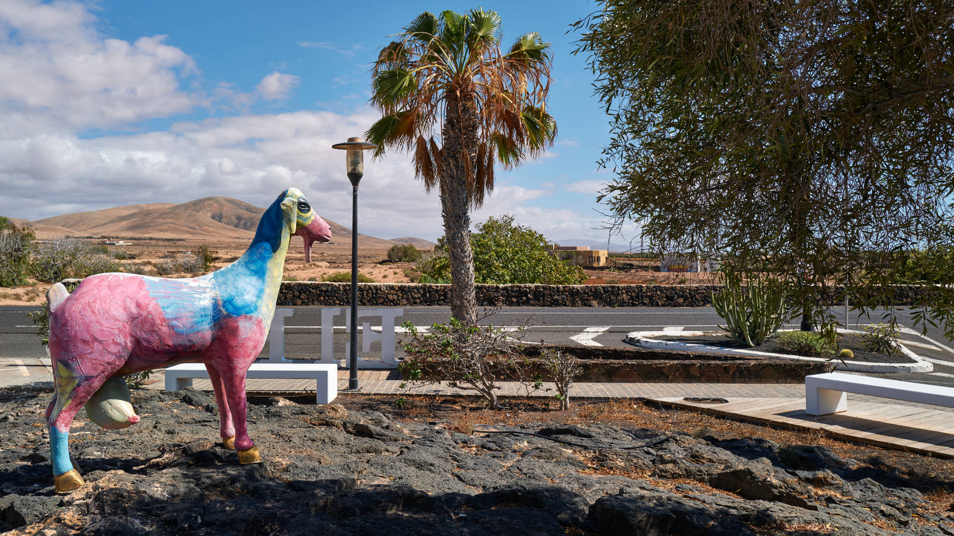 Der Ort El Roque nahe El Cotillo Fuerteventura.