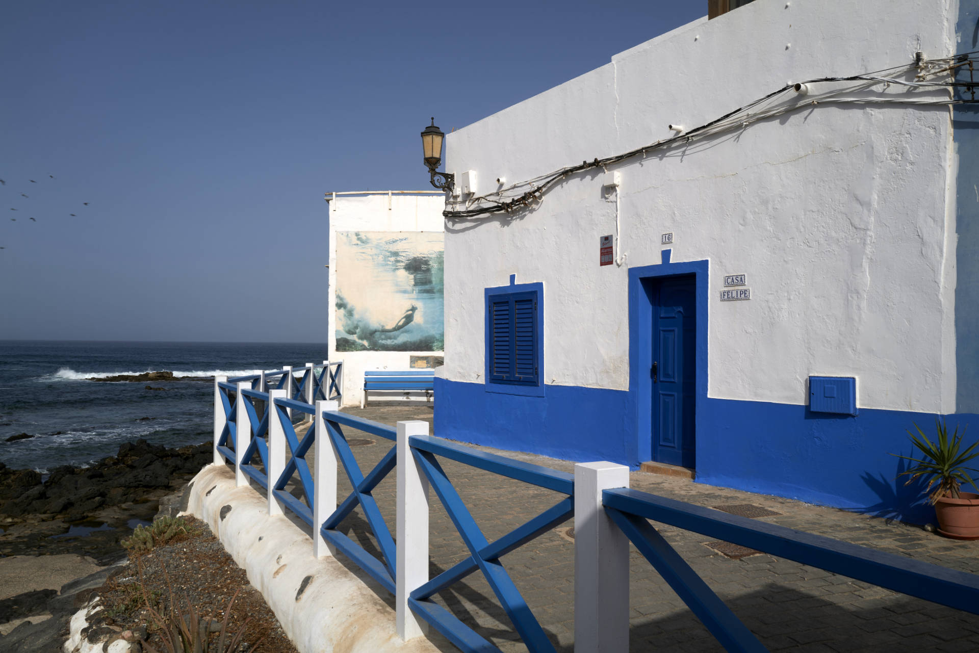 Die Muellito de los Pescadores in El Cotillo Fuerteventura.