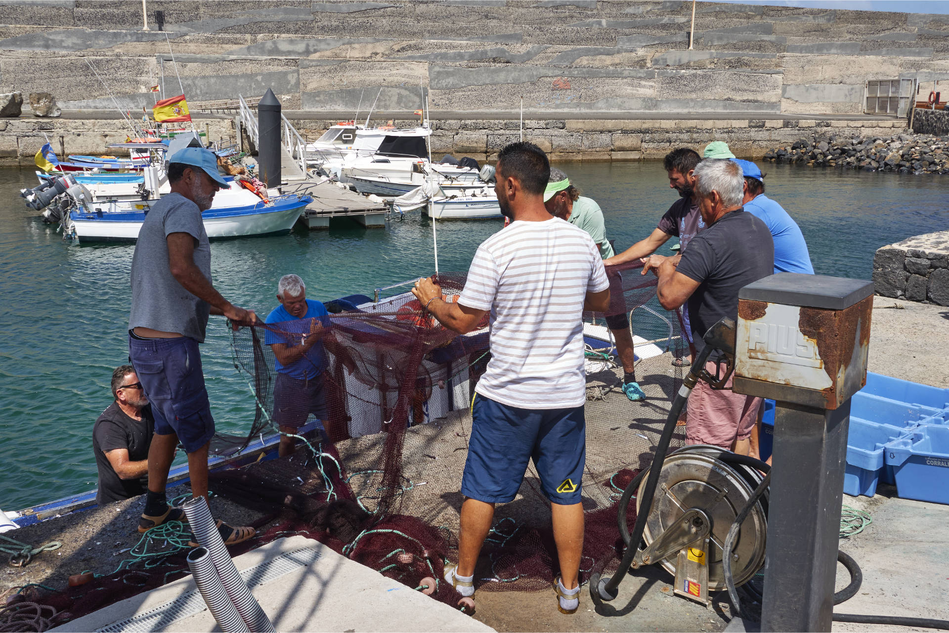 Die Fischer von El Cotillo auf Fuerteventura.