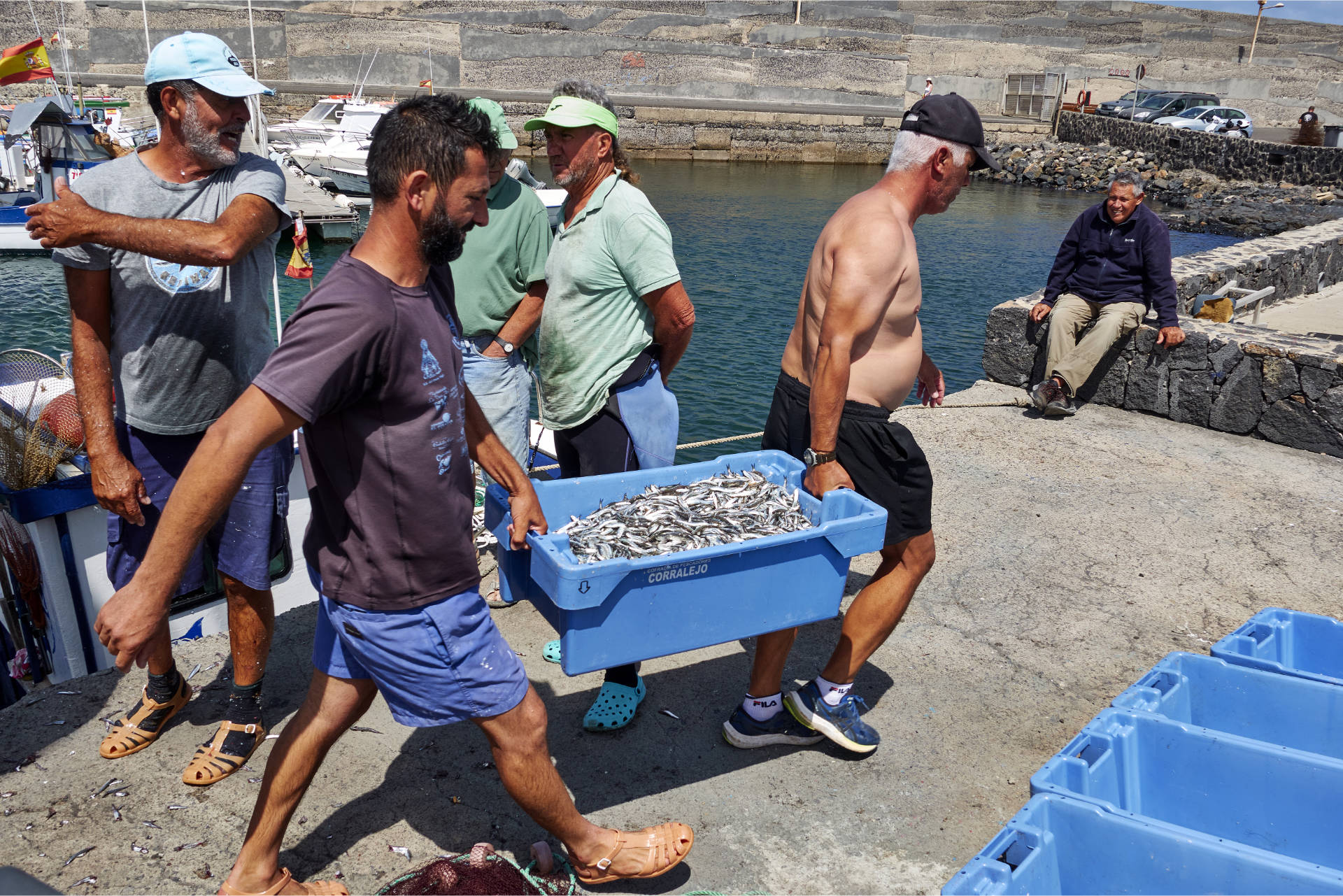 Die Fischer von El Cotillo auf Fuerteventura.