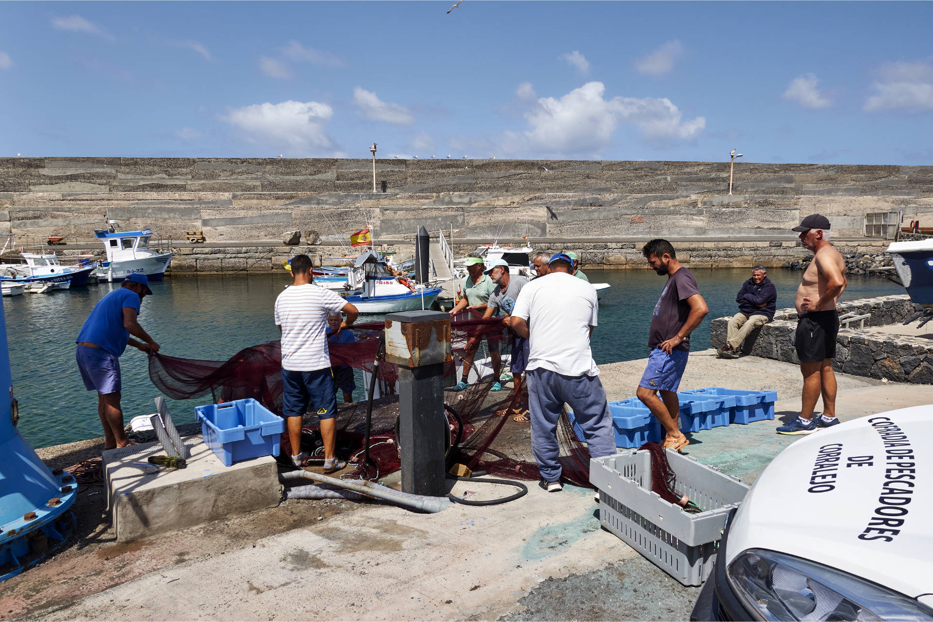 Die Fischer von El Cotillo auf Fuerteventura.