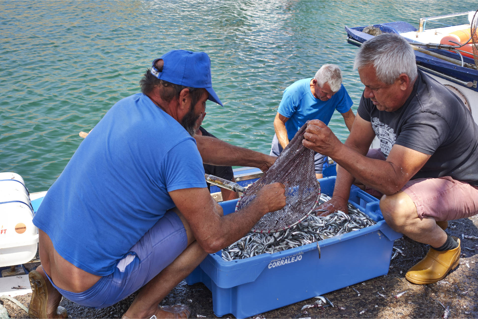 Die Fischer von El Cotillo auf Fuerteventura.
