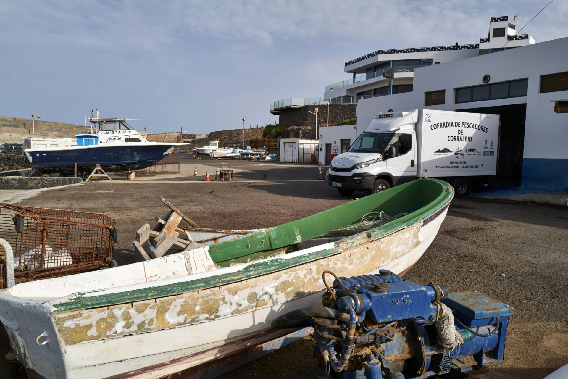 Der Hafen von El Cotillo auf Fuerteventura.