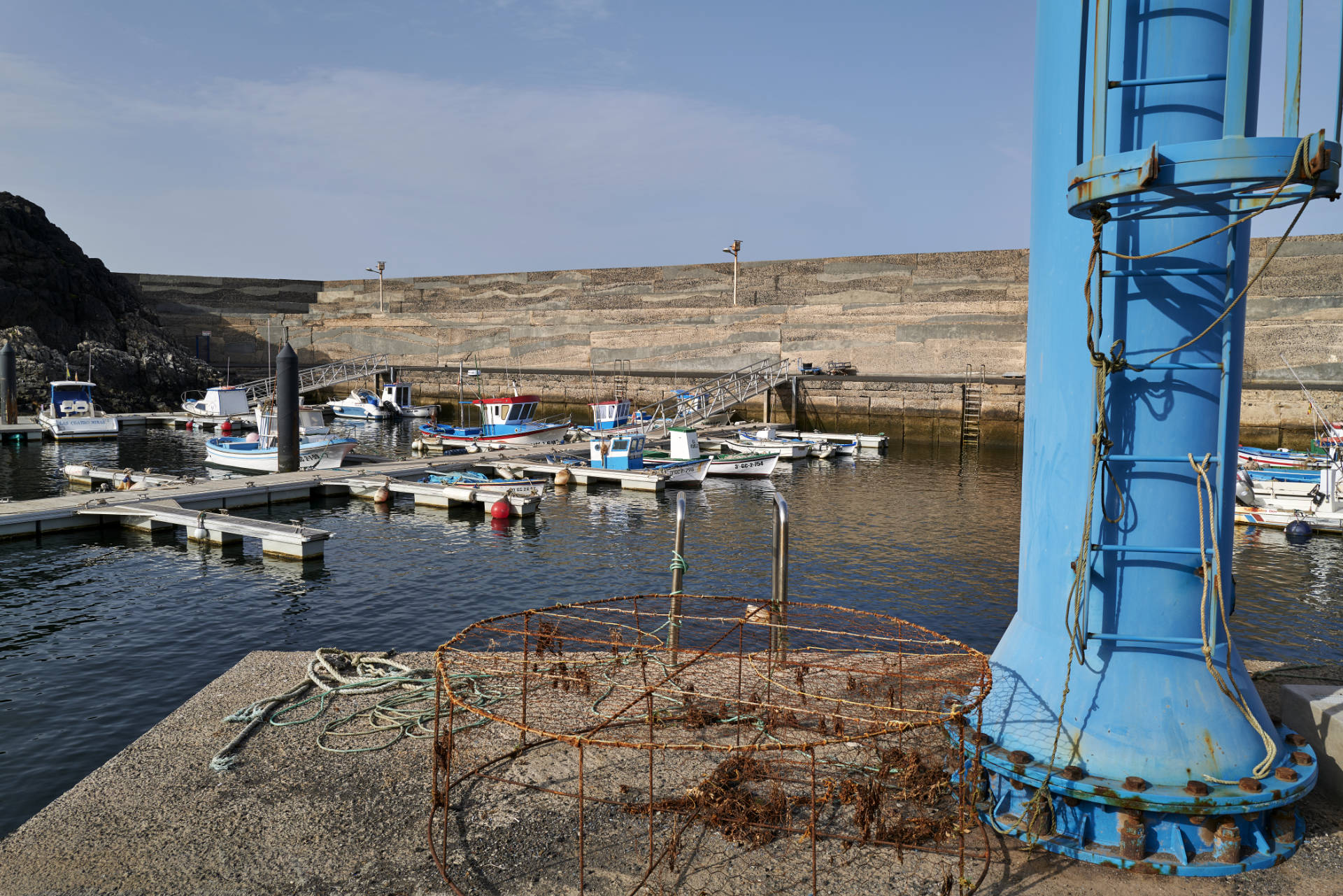 Der Hafen von El Cotillo auf Fuerteventura.