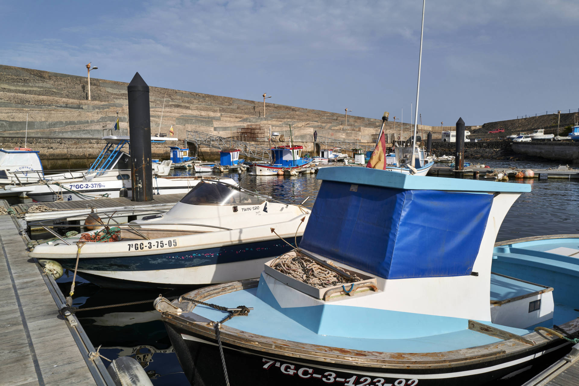 Der Hafen von El Cotillo auf Fuerteventura.