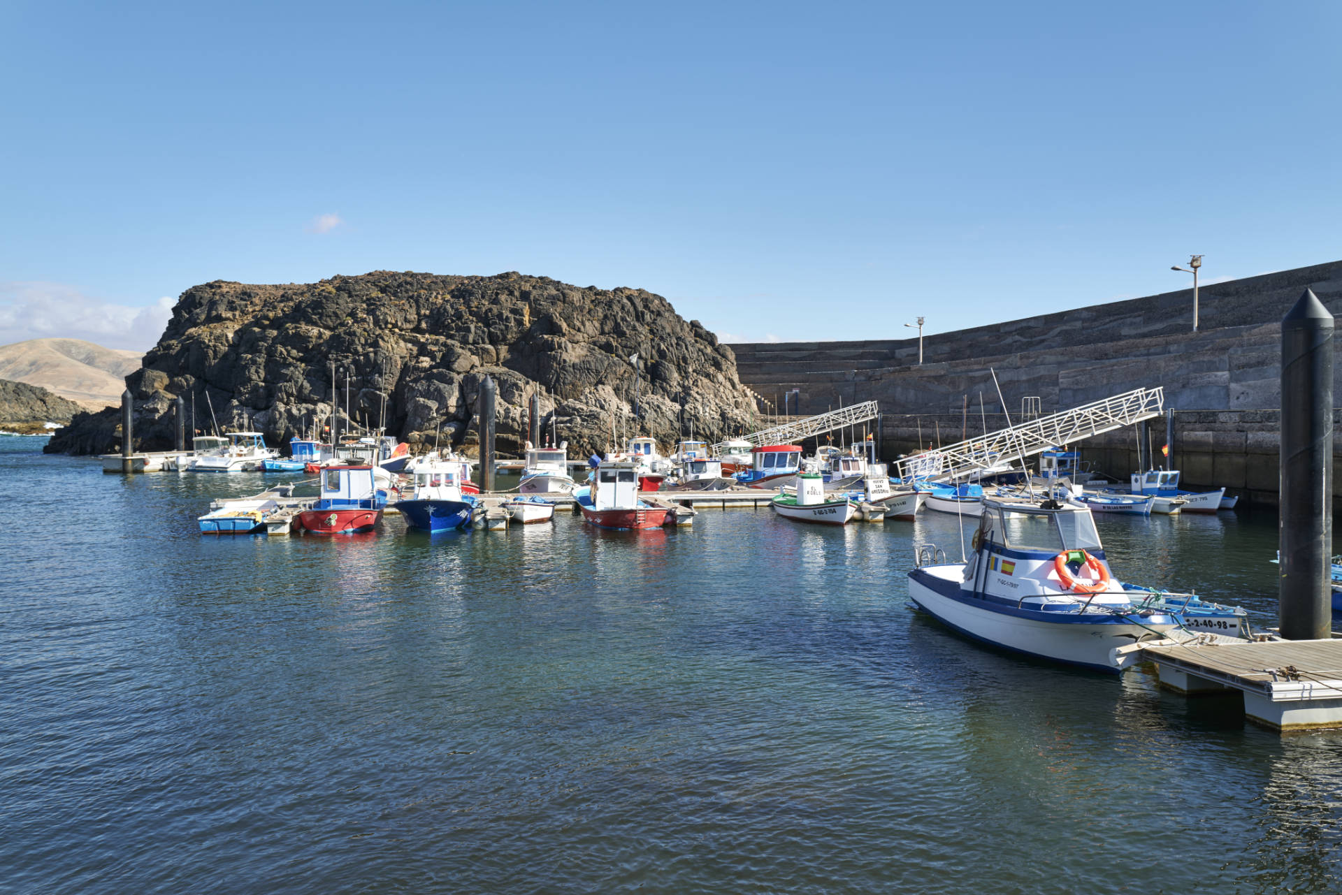 Der Fischereihafen vom El Cotillo Fuerteventura.