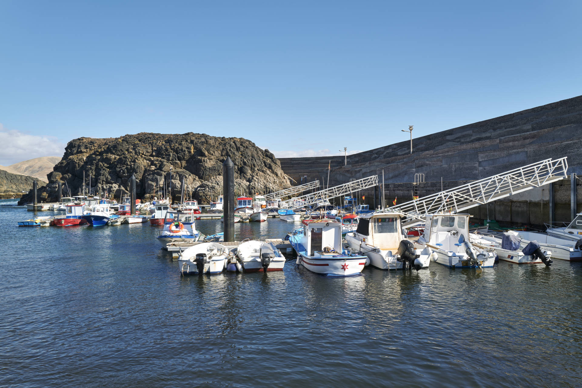 Der Fischereihafen vom El Cotillo Fuerteventura.