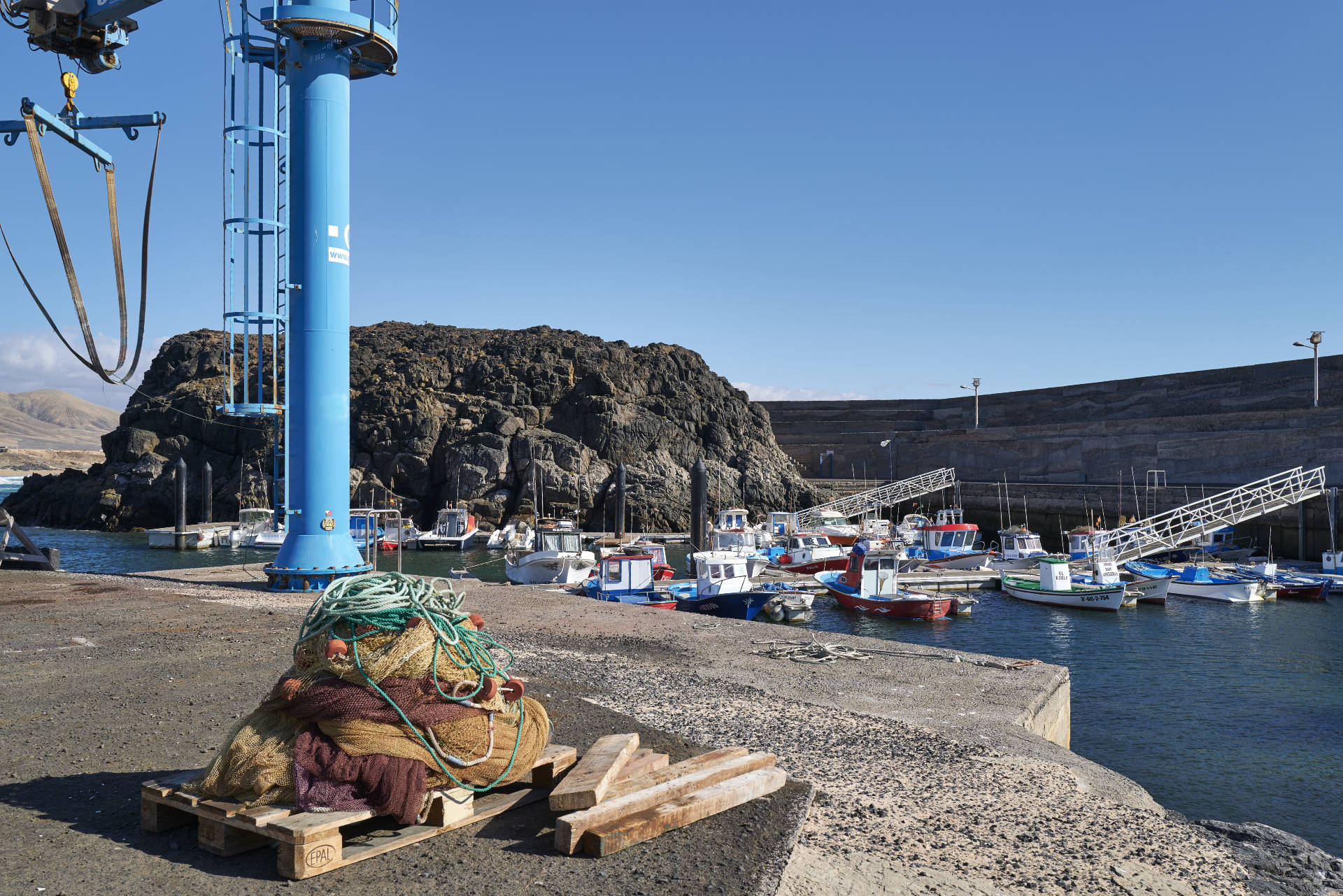 Der Fischereihafen vom El Cotillo Fuerteventura.