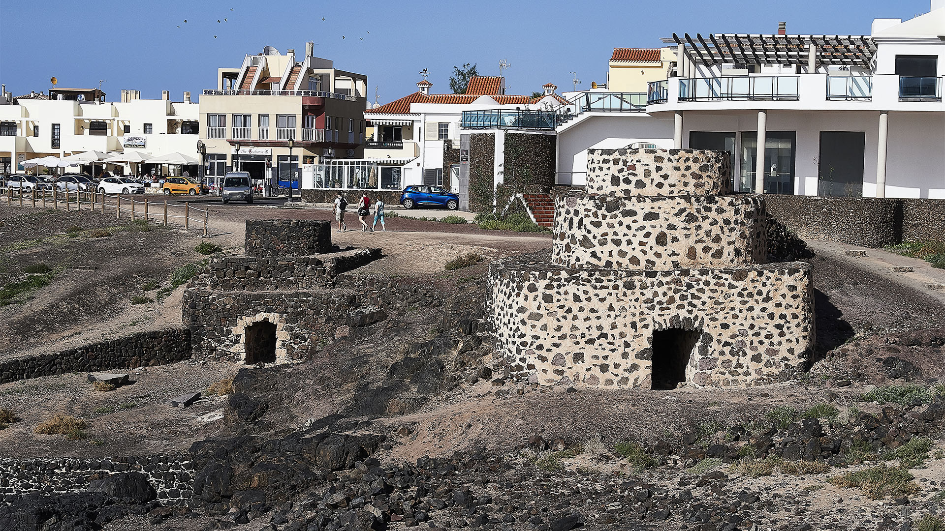 Die Kalköfen im Hafen von El Cotillo Fuerteventura.