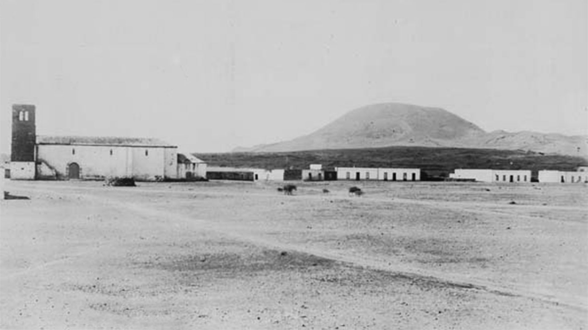 Der Ort La Oliva Fuertventura: La Oliva um das Jahr 1891.