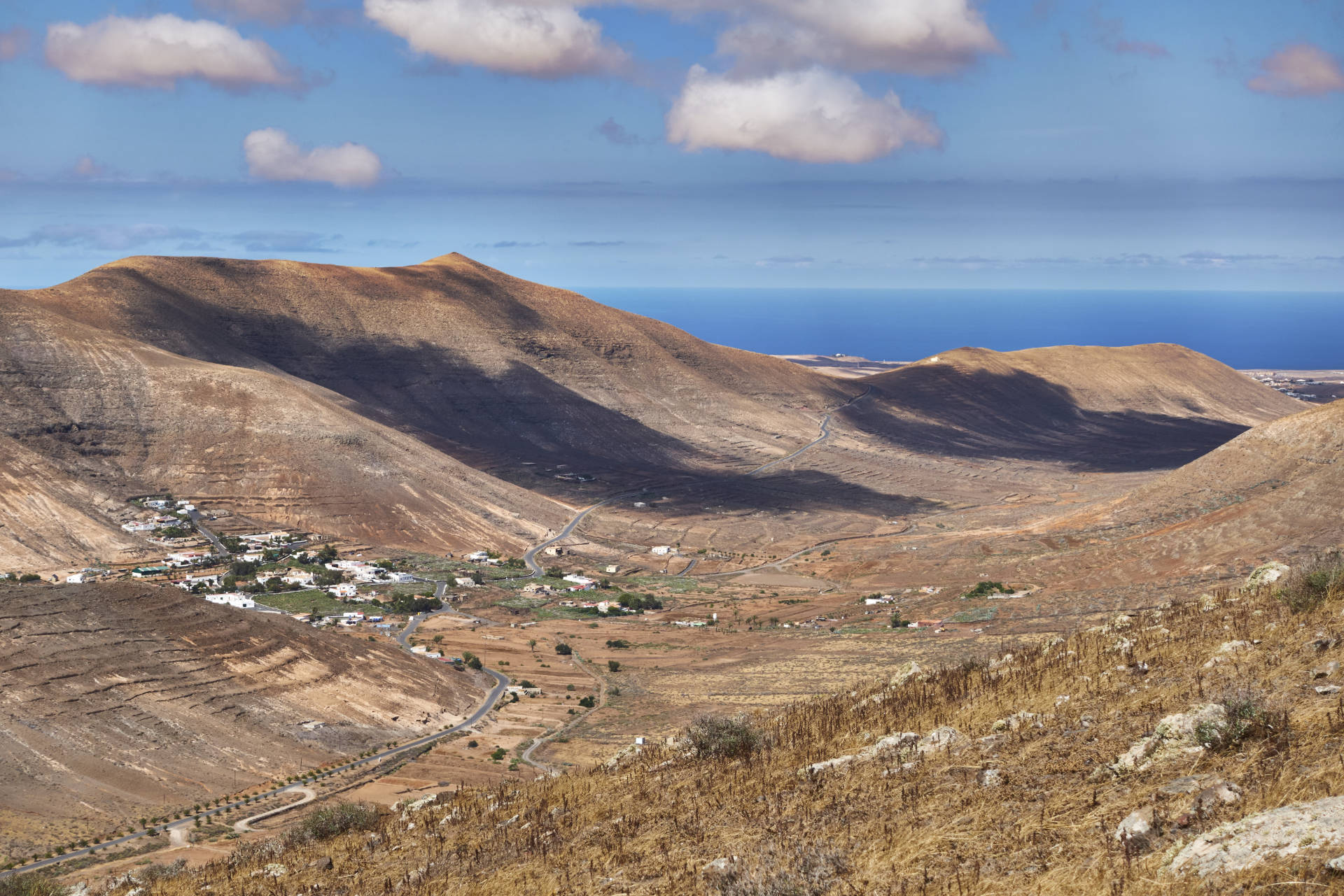 Vallebrón gesehen vom Degollada del Renegado Fuerteventura.