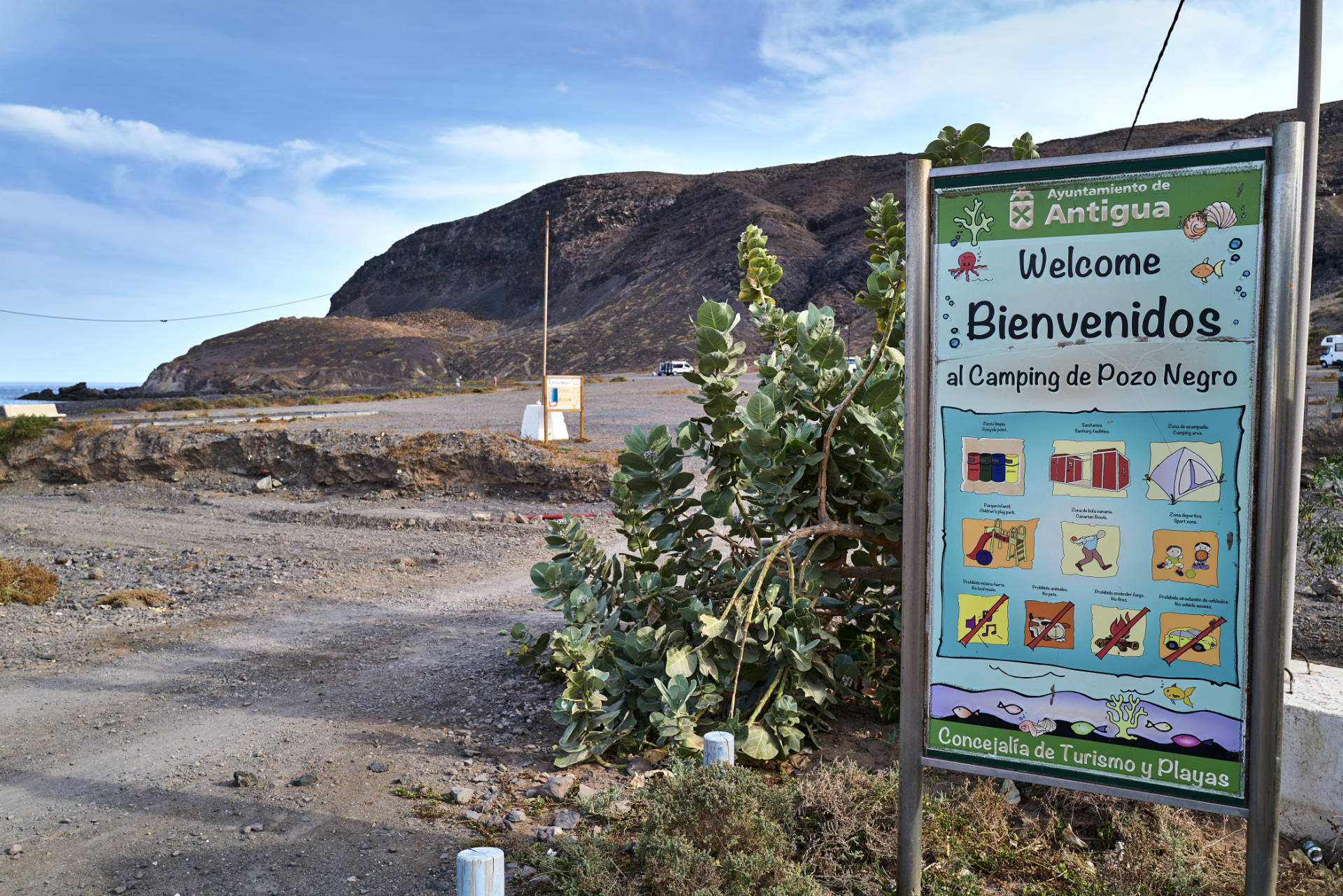 Camping de Pozo Negro Fuerteventura.