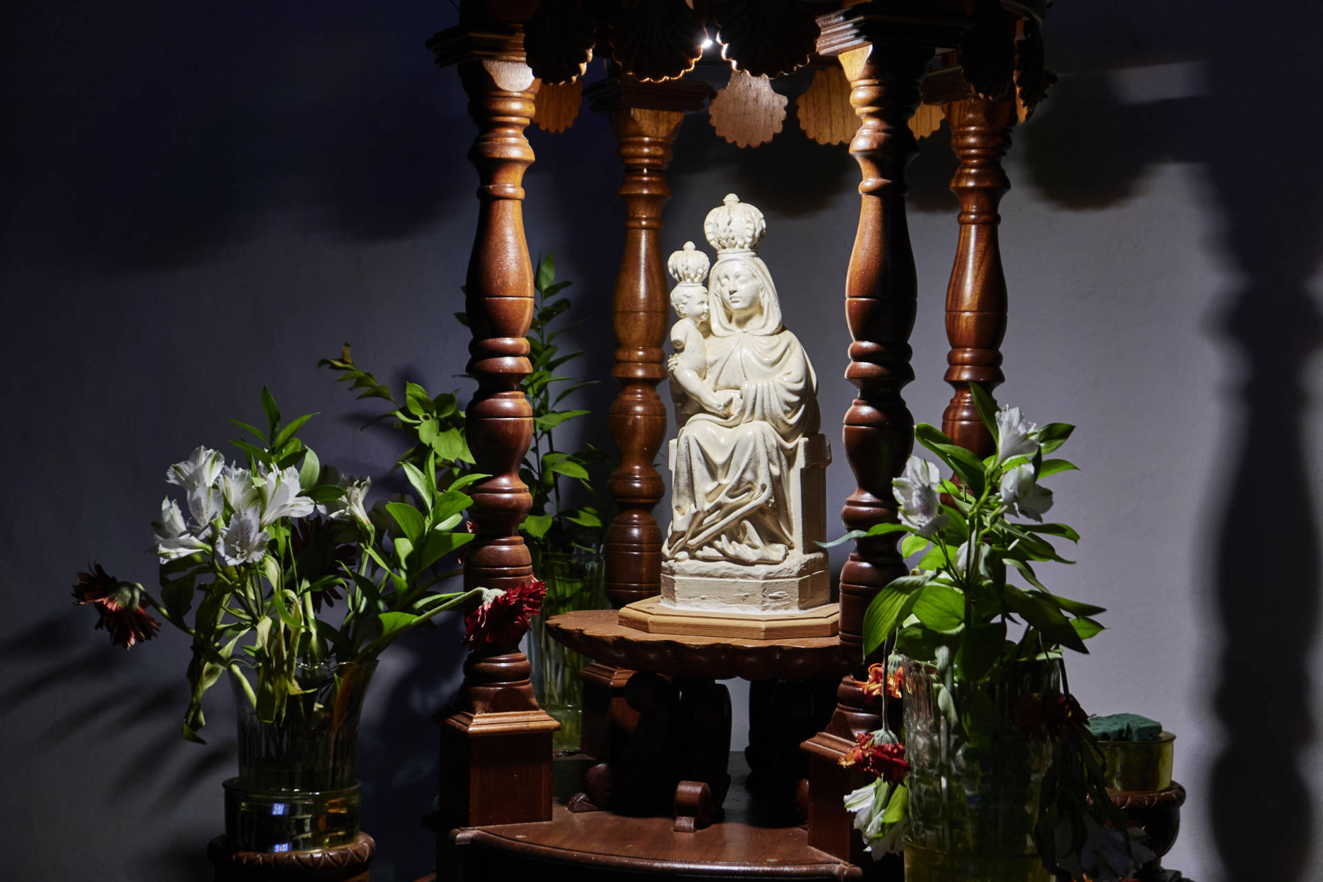 Die heiligen Statuette der Iglesia de Nuestra Señora de Antigua Fuerteventura.