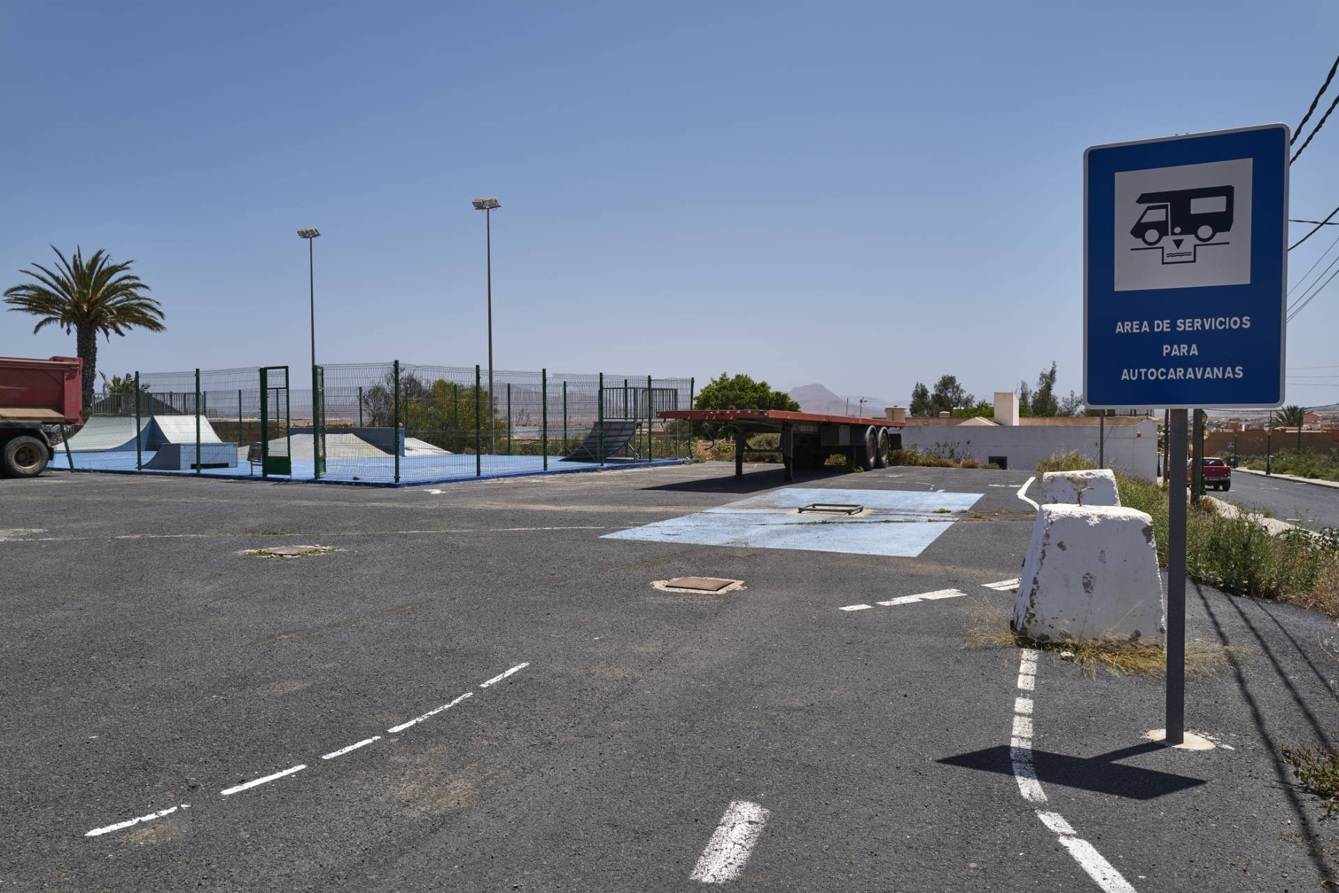 Camper und Van Entsorgungsstation Antigua Fuerteventura.