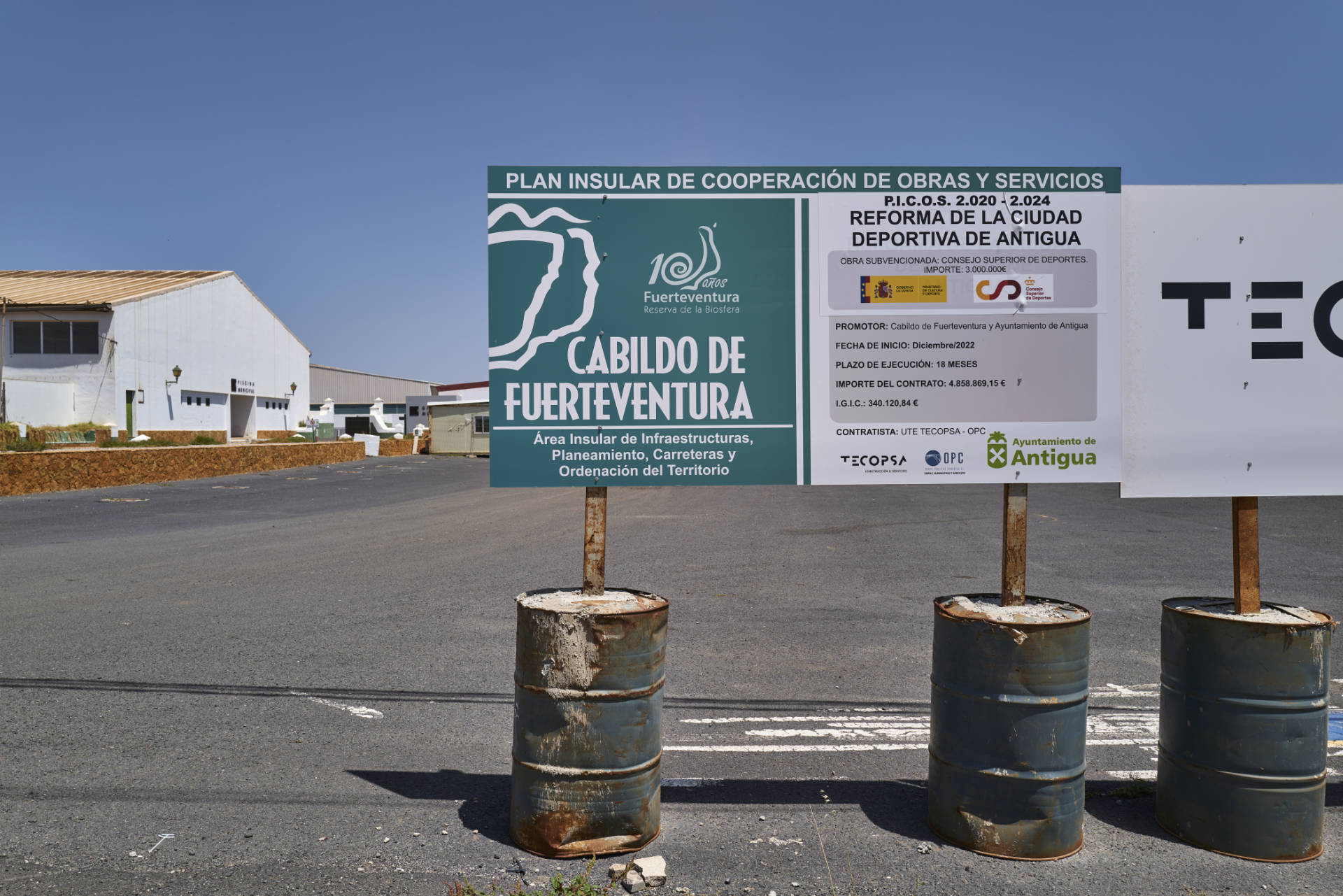 Camper und Van Entsorgungsstation Antigua Fuerteventura.