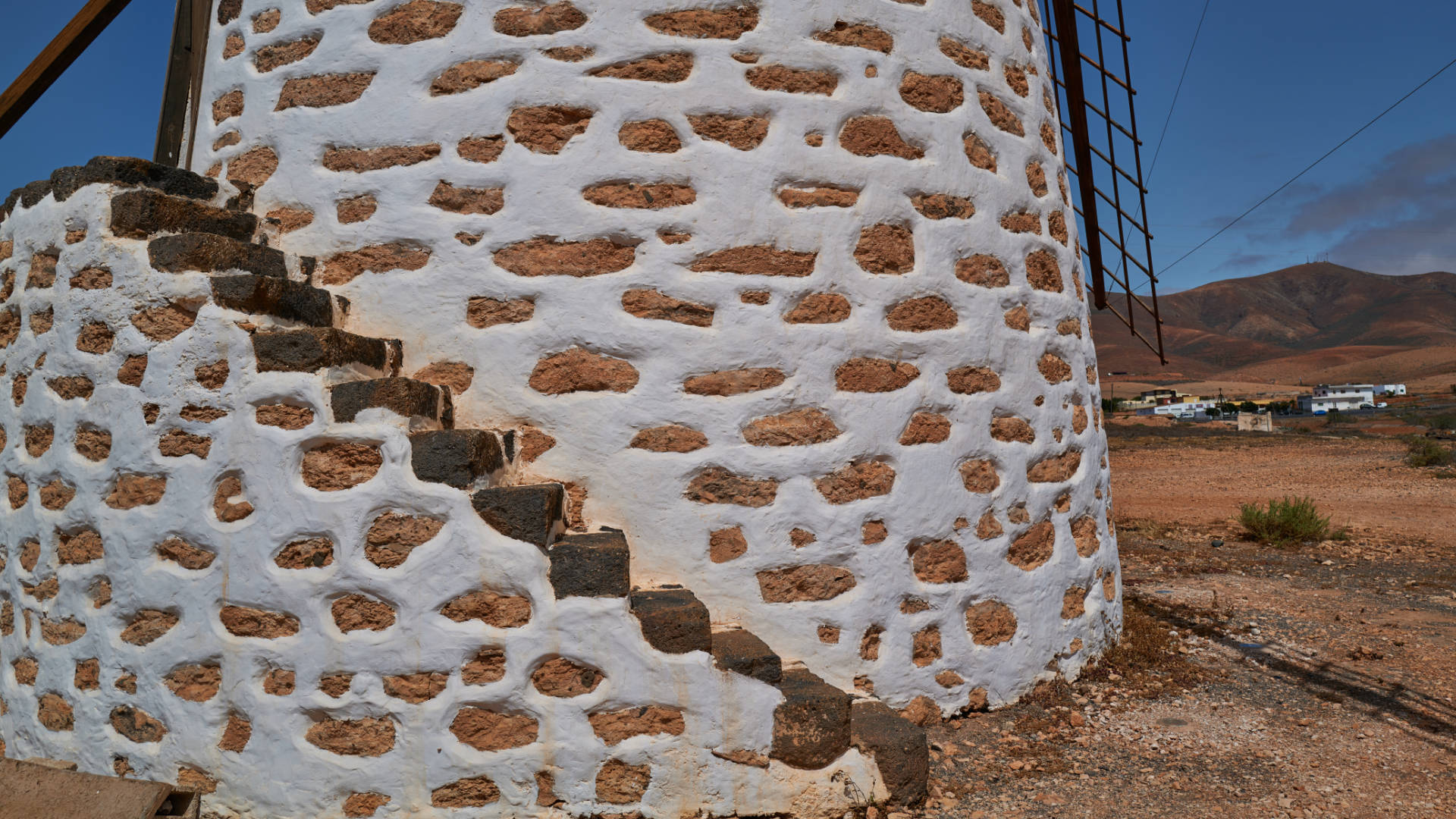 Windmühlen Valles de Ortega Fuerteventura.