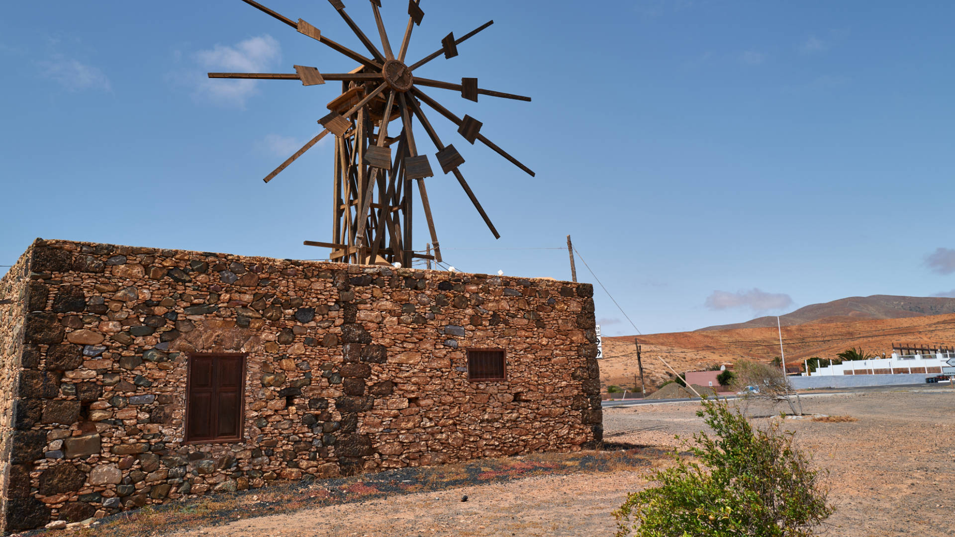 Windmühlen Valles de Ortega Fuerteventura.