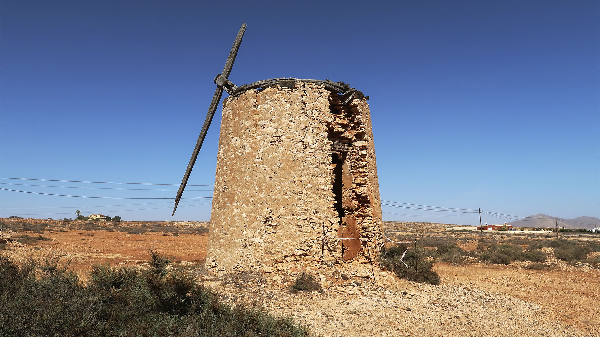 Windmühlen Valles de Ortega Fuerteventura.