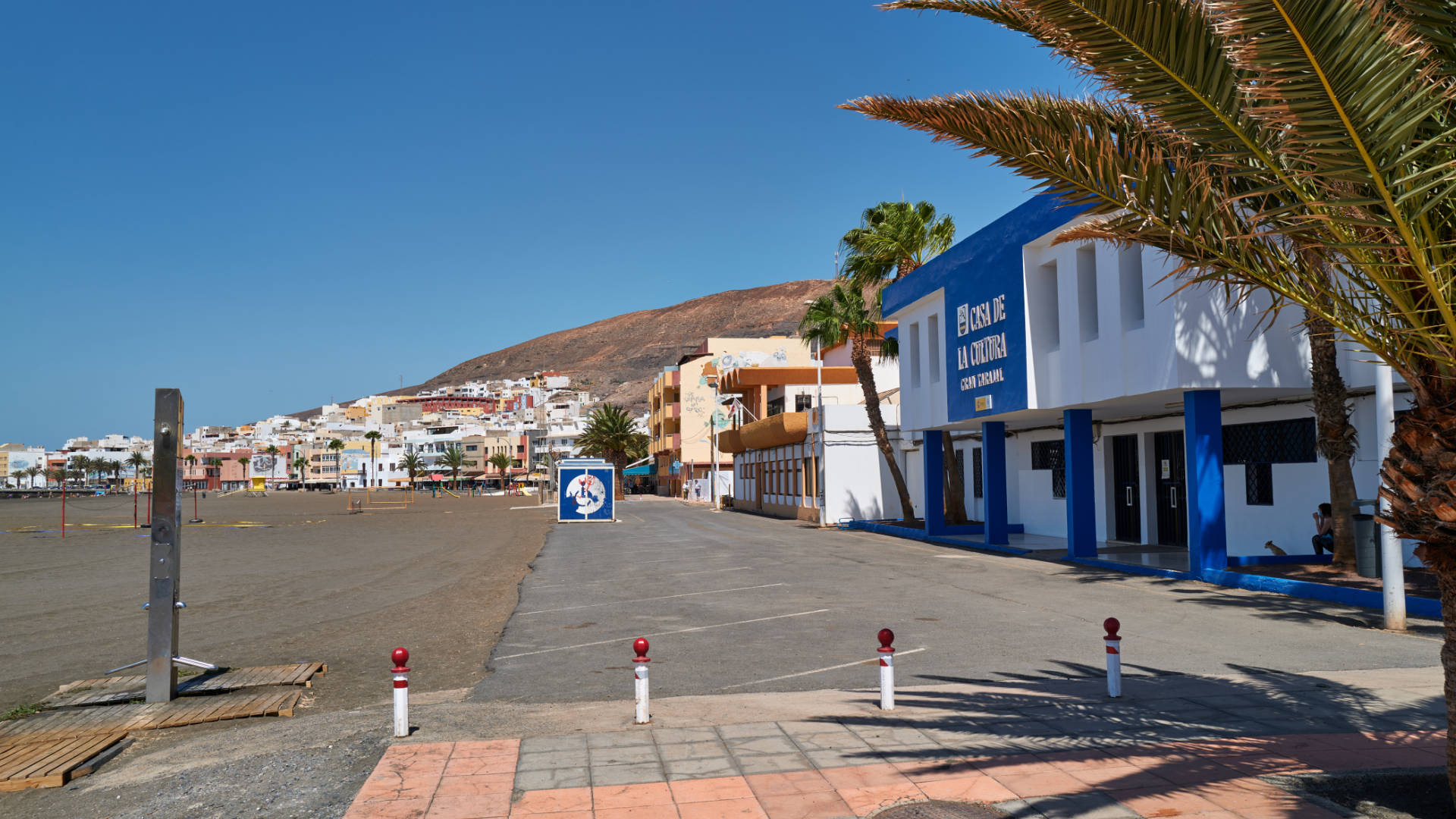 Die Stadt Gran Tarajal auf Fuerteventura.
