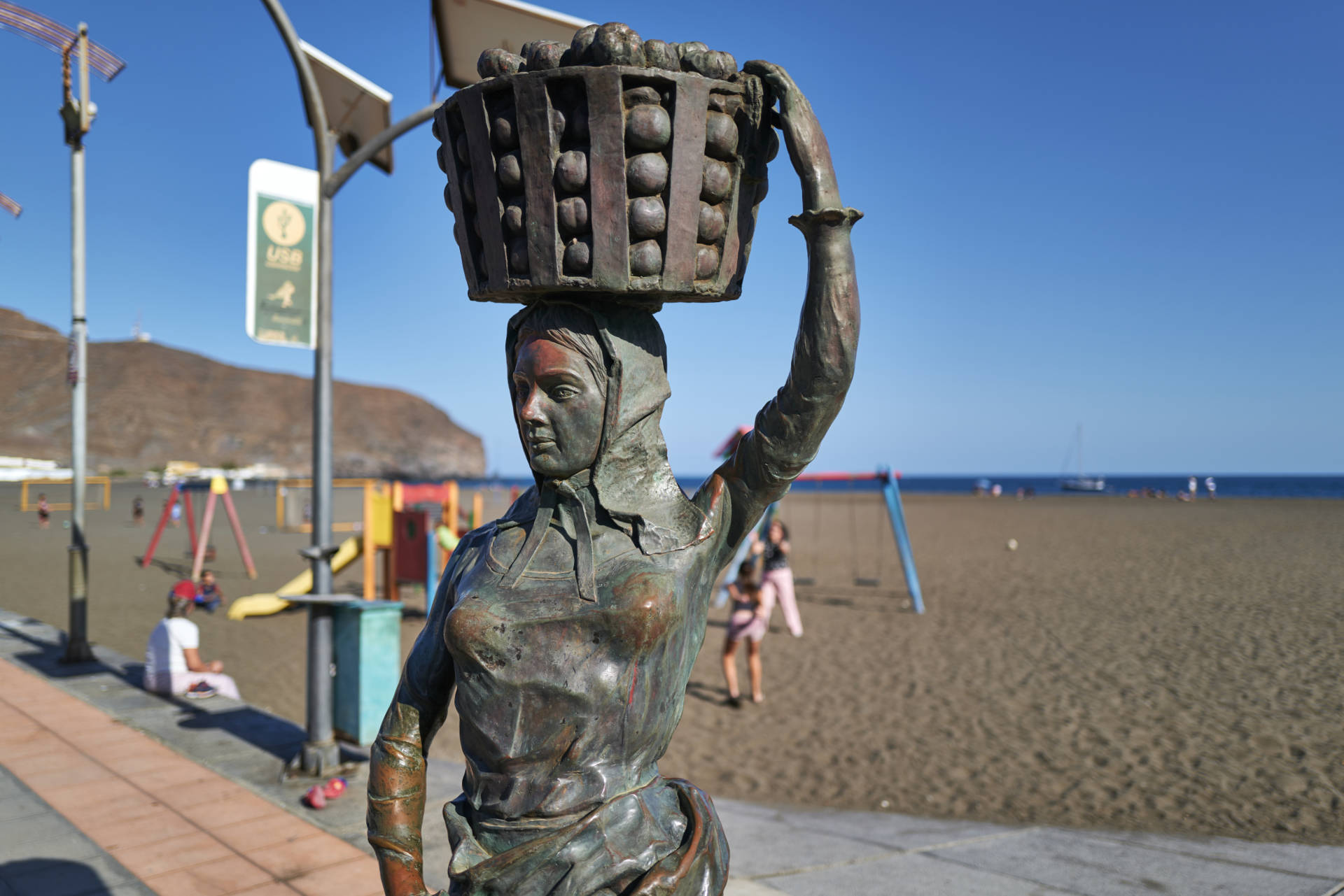 Am paseo marítimo von Gran Tarajal Fuerteventura.