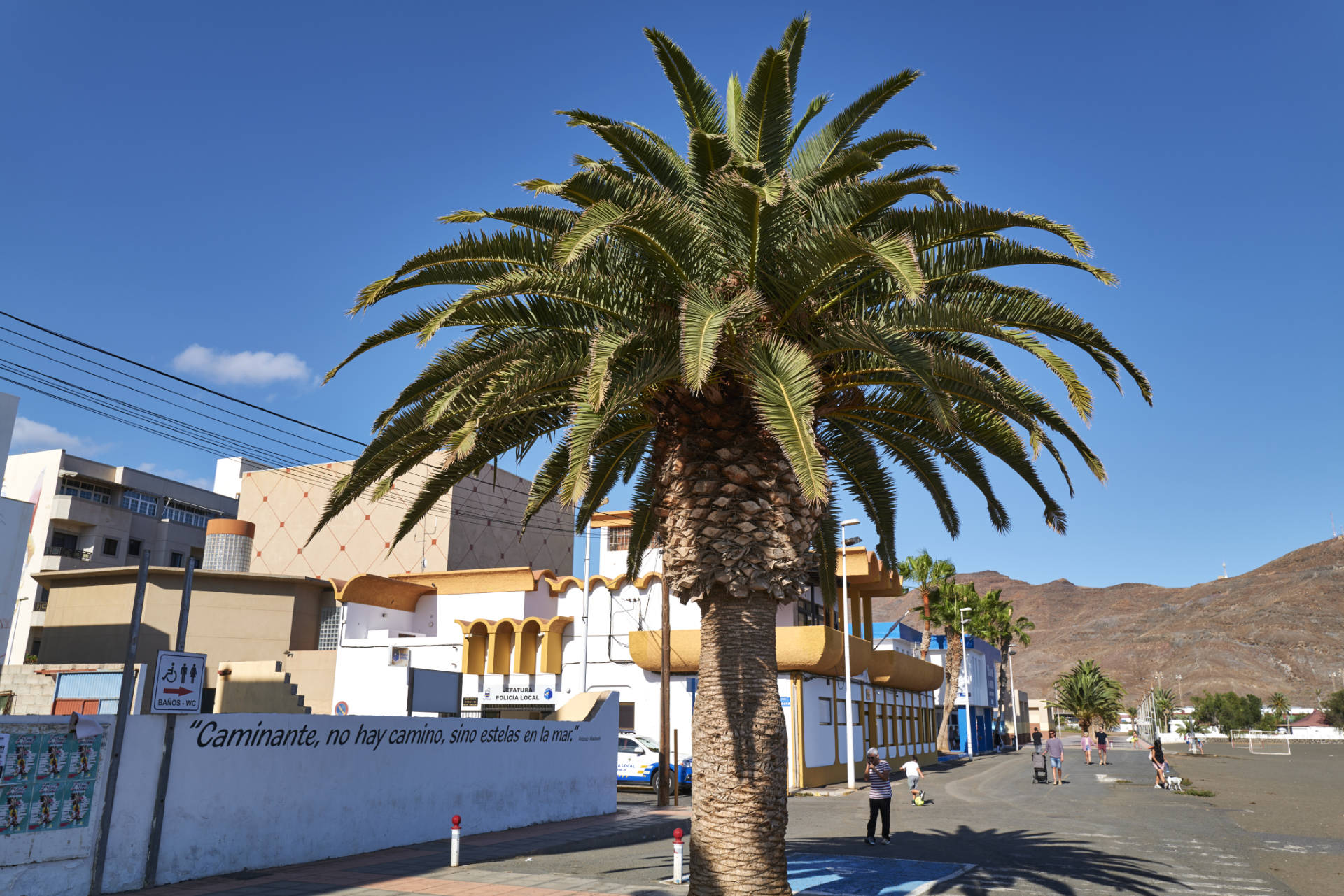 Am paseo marítimo von Gran Tarajal Fuerteventura.