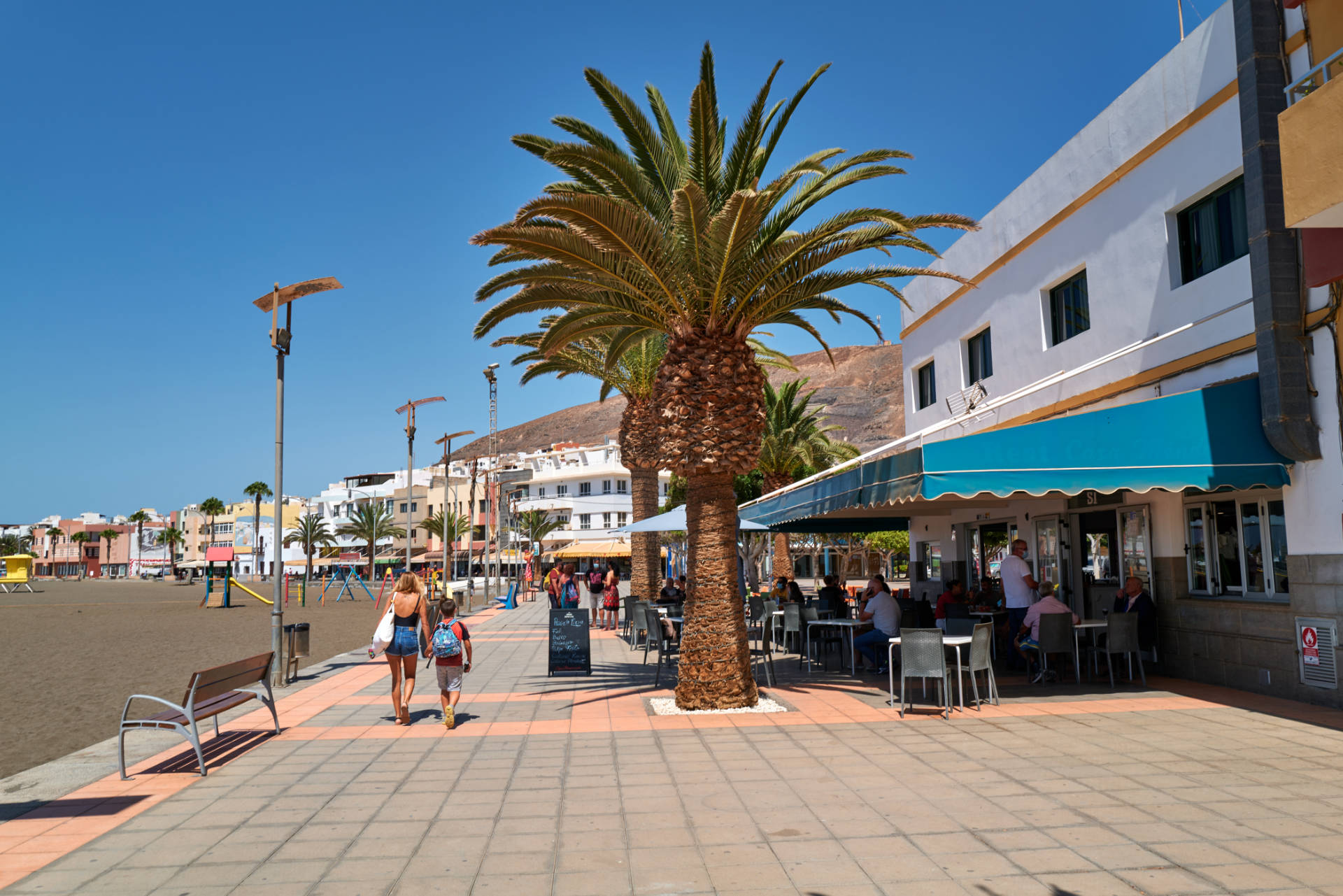 Am paseo marítimo von Gran Tarajal Fuerteventura.