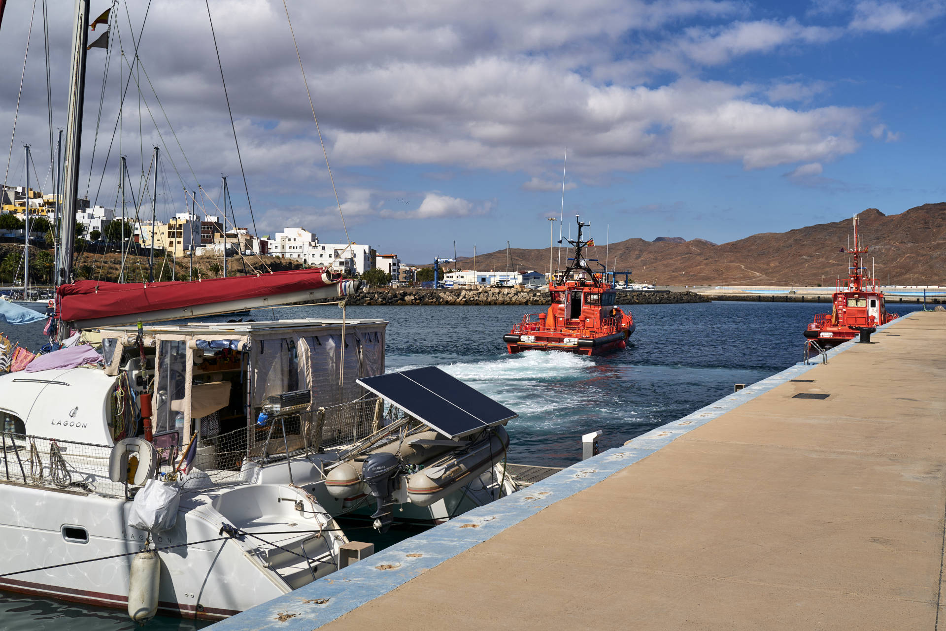 Der Hafen von Gran Tarajal Fuerteventura.