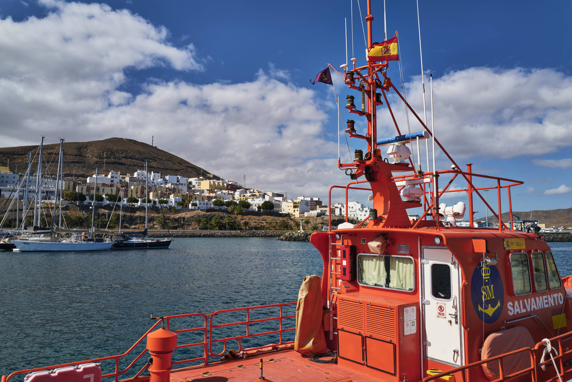Der Hafen von Gran Tarajal Fuerteventura.