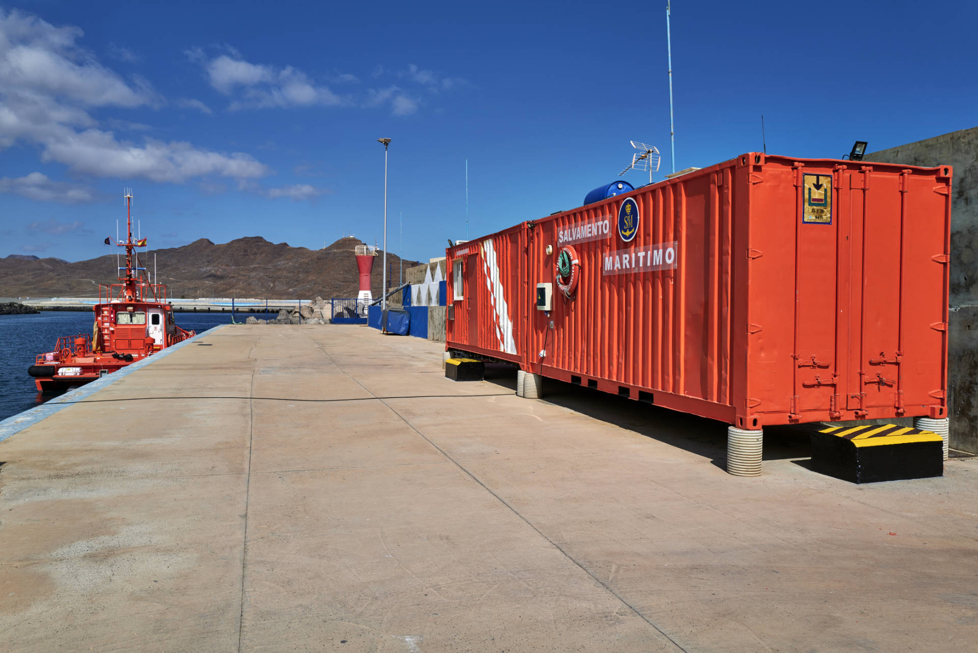 Der Hafen von Gran Tarajal Fuerteventura.