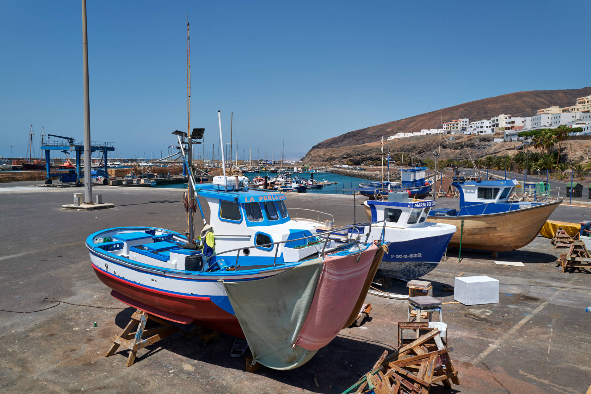 Der Hafen von Gran Tarajal Fuerteventura.