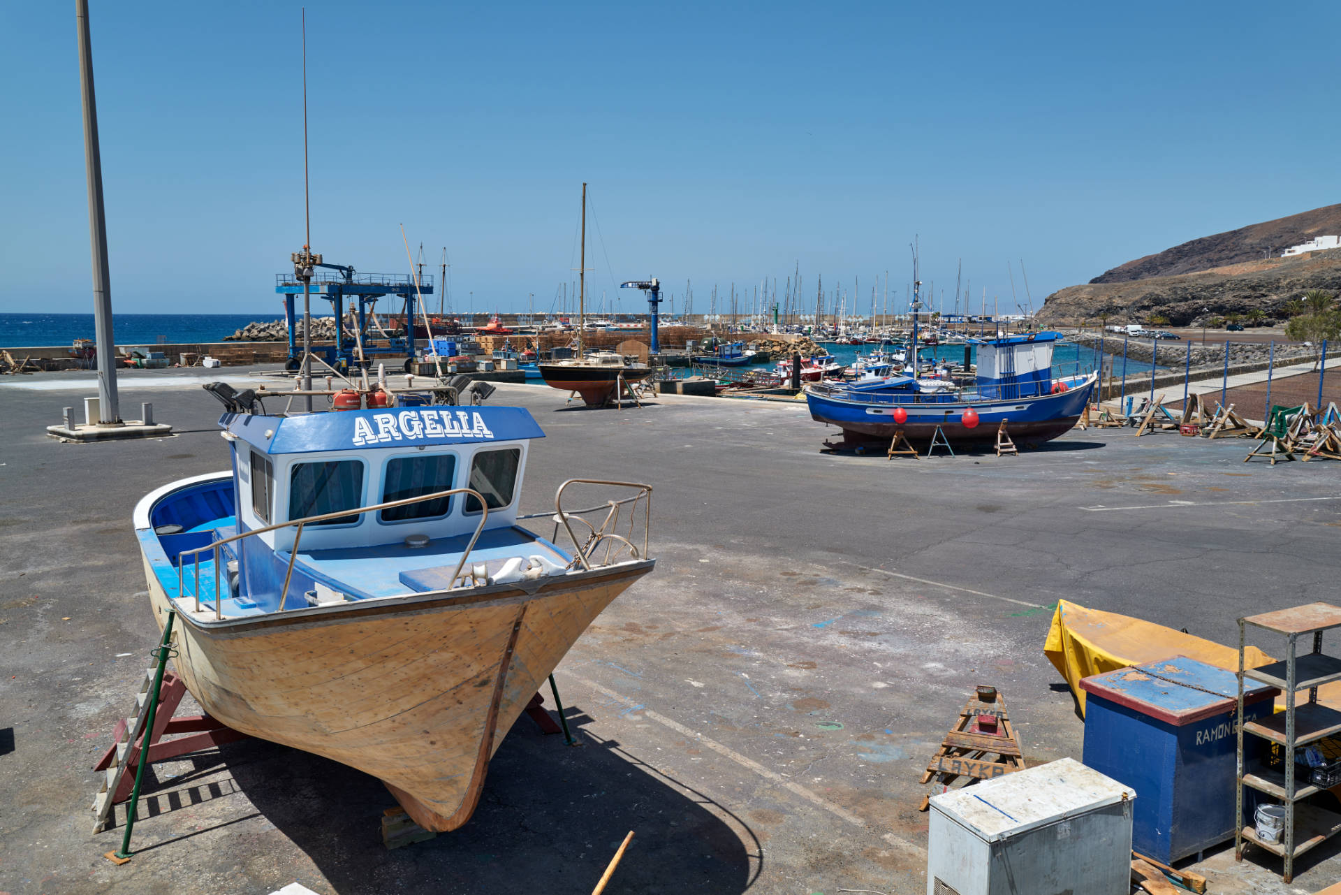 Der Hafen von Gran Tarajal Fuerteventura.