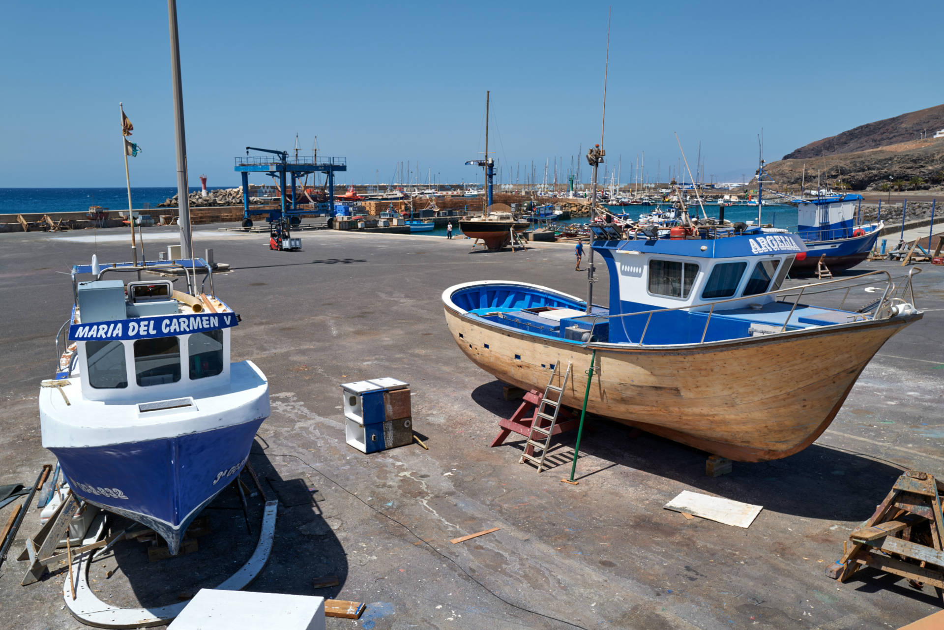 Der Hafen von Gran Tarajal Fuerteventura.