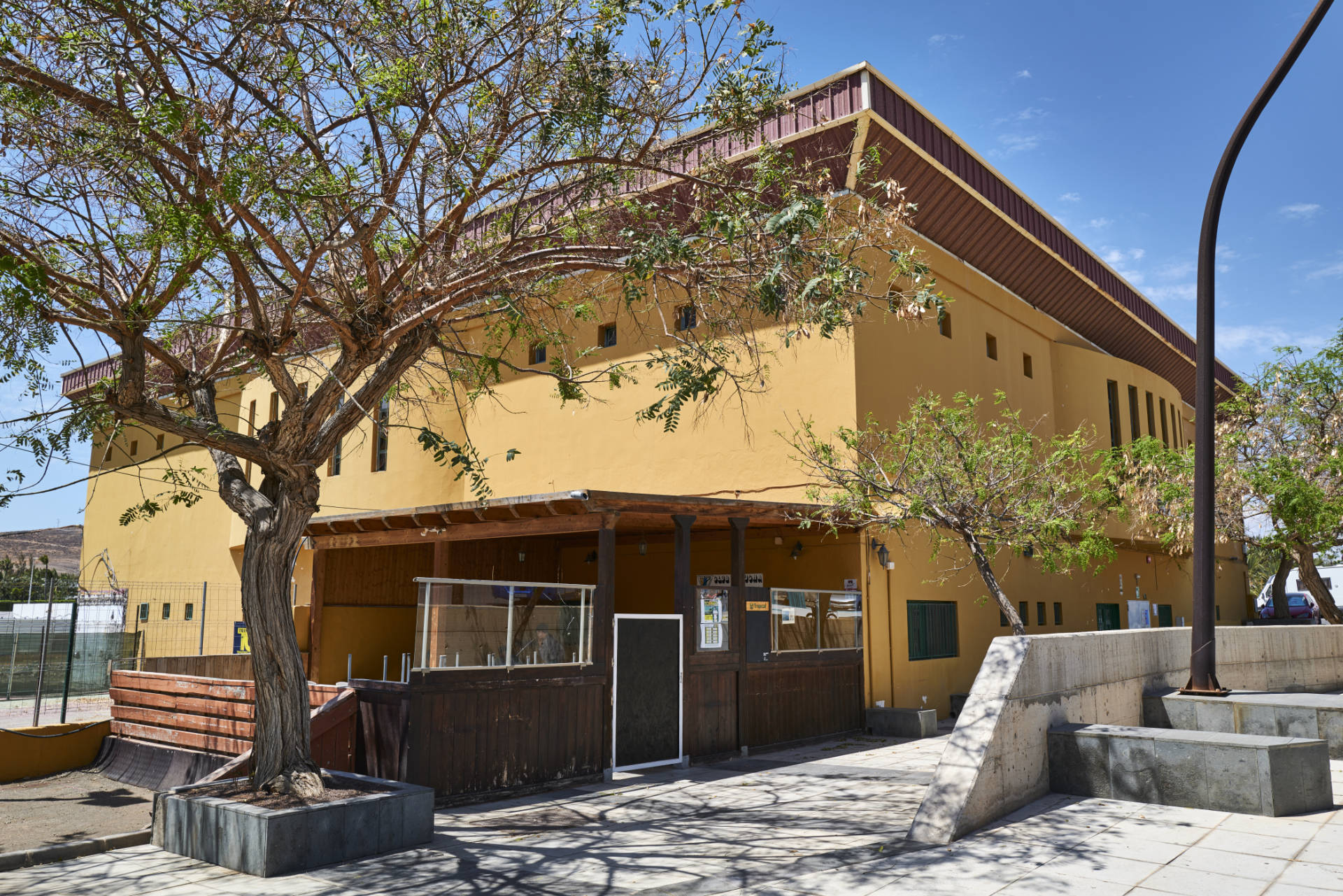 Die Lucha Canaria Arena von Tarajalejo Fuerteventura.