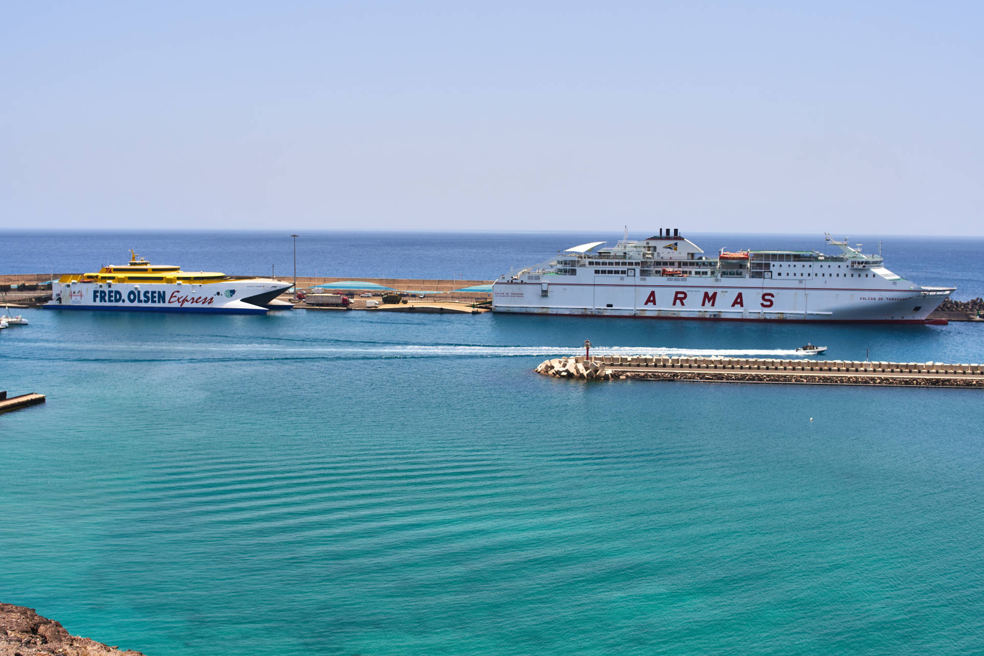 Der Hafen von Morro Jable Fuerteventura.