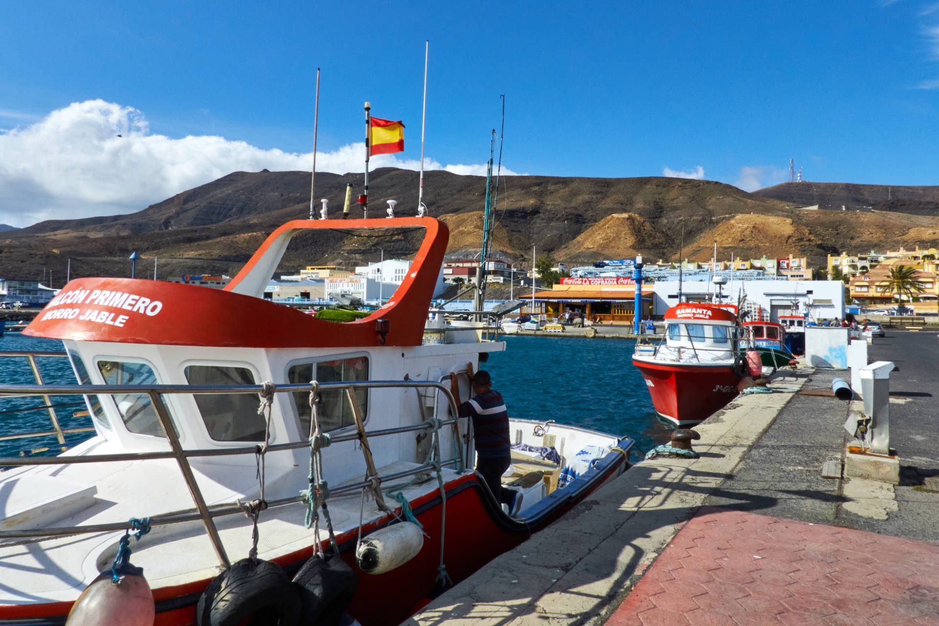 Der Hafen von Morro Jable Fuerteventura.