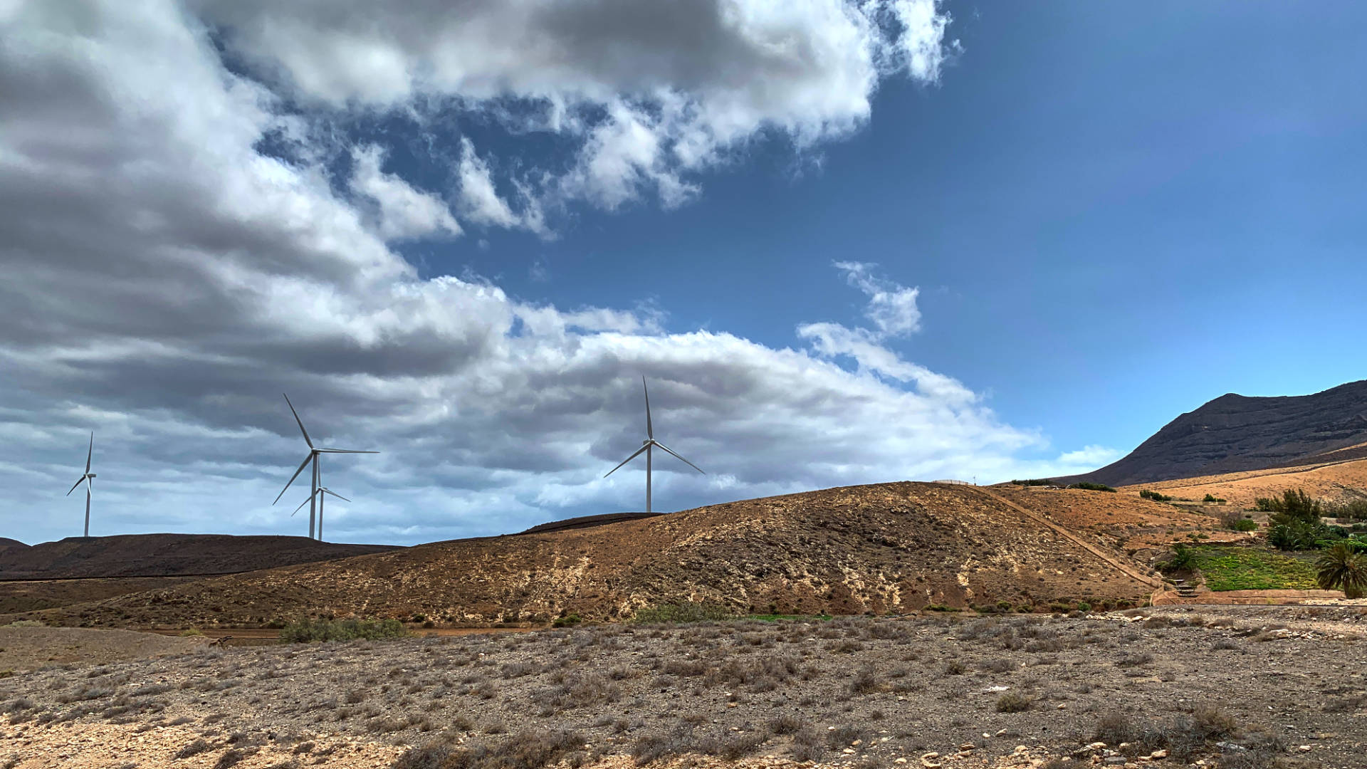 Die Windenergie Anlage bei El Cardón Fuerteventura.