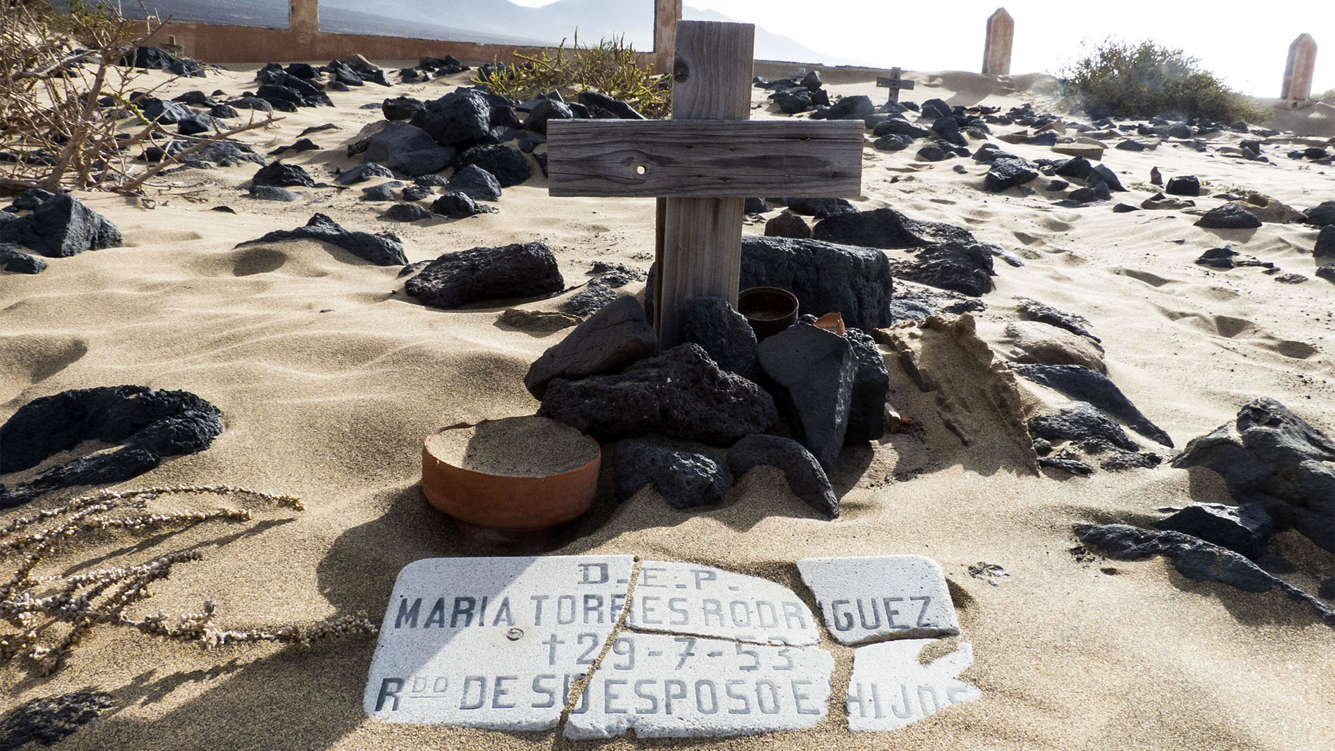 Der Friedhof von Cofete Jandía Fuerteventura.