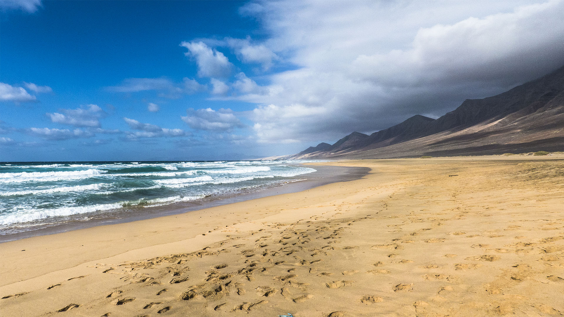 Der Playa de Cofete Jandía Fuerteventura.