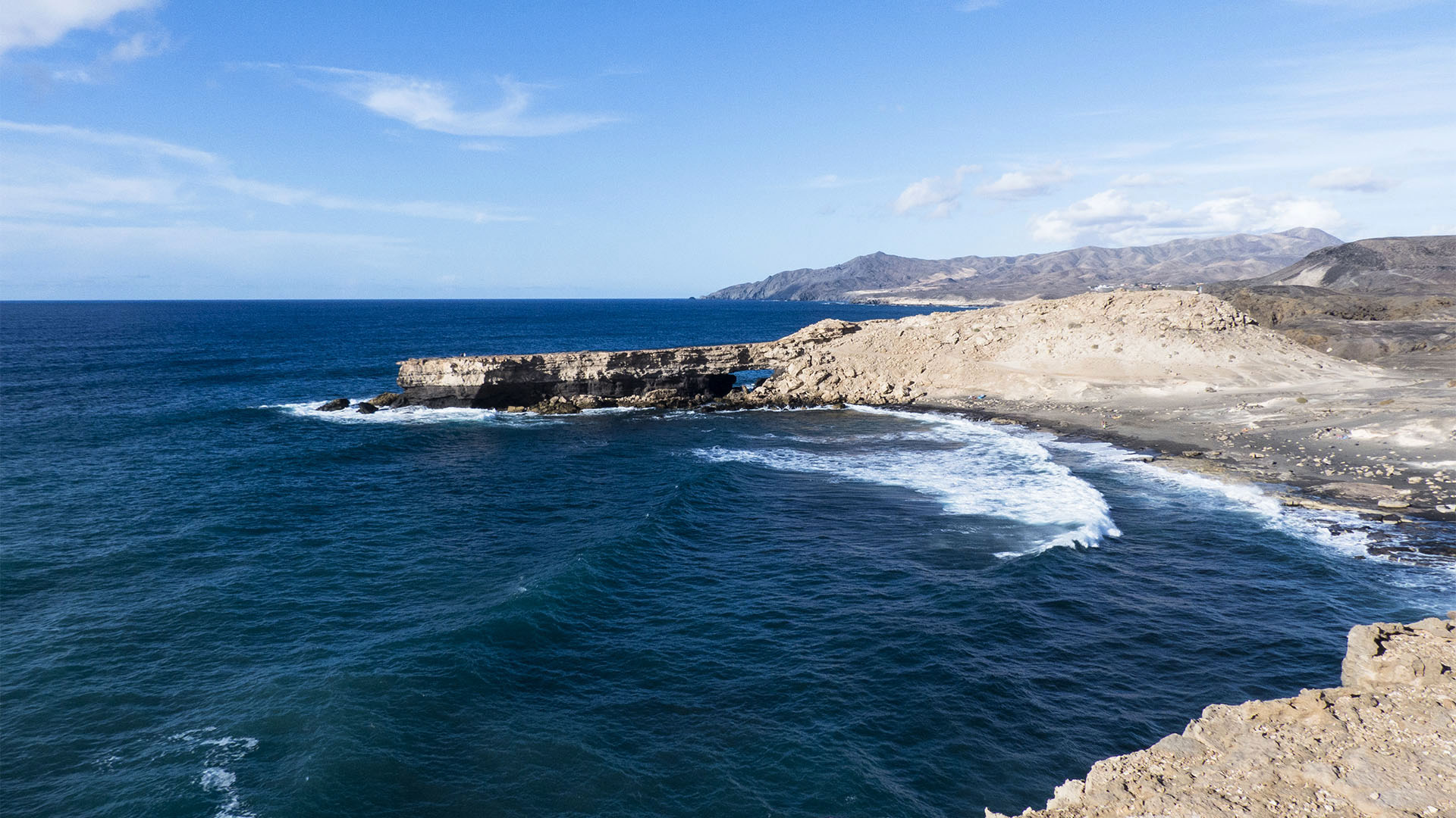 Fuerteventura Inselrundfahrt Südschleife – La Pared Punta de Guadelupe Felsentor.