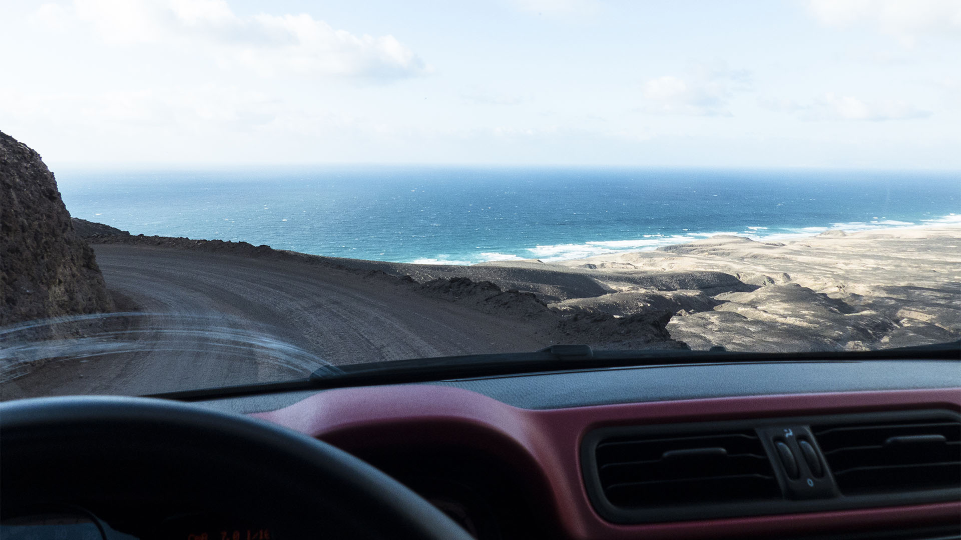 Fuerteventura Inselrundfahrt Südschleife – die Piste nach Cofete.